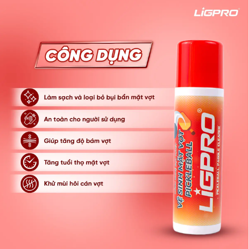 Xịt vệ sinh mặt vợt Ligpro (200ml)