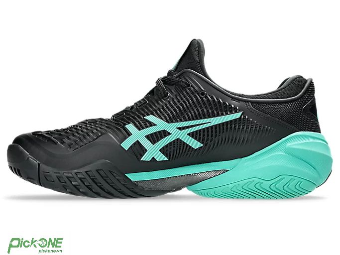 Giày Pickleball ASICS COURT FF 3 BLACK/AURORA GREEN