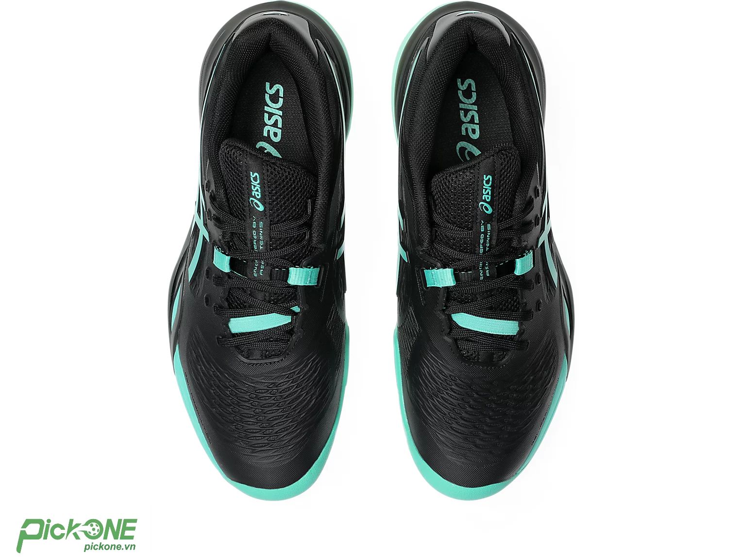 Giày Pickleball ASICS Gel-Resolution X BLACK/AURORA GREEN