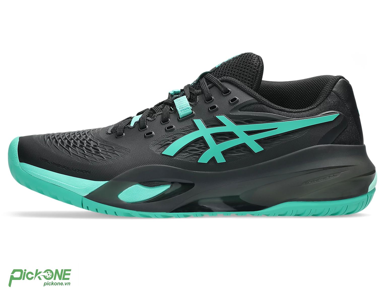 Giày Pickleball ASICS Gel-Resolution X BLACK/AURORA GREEN