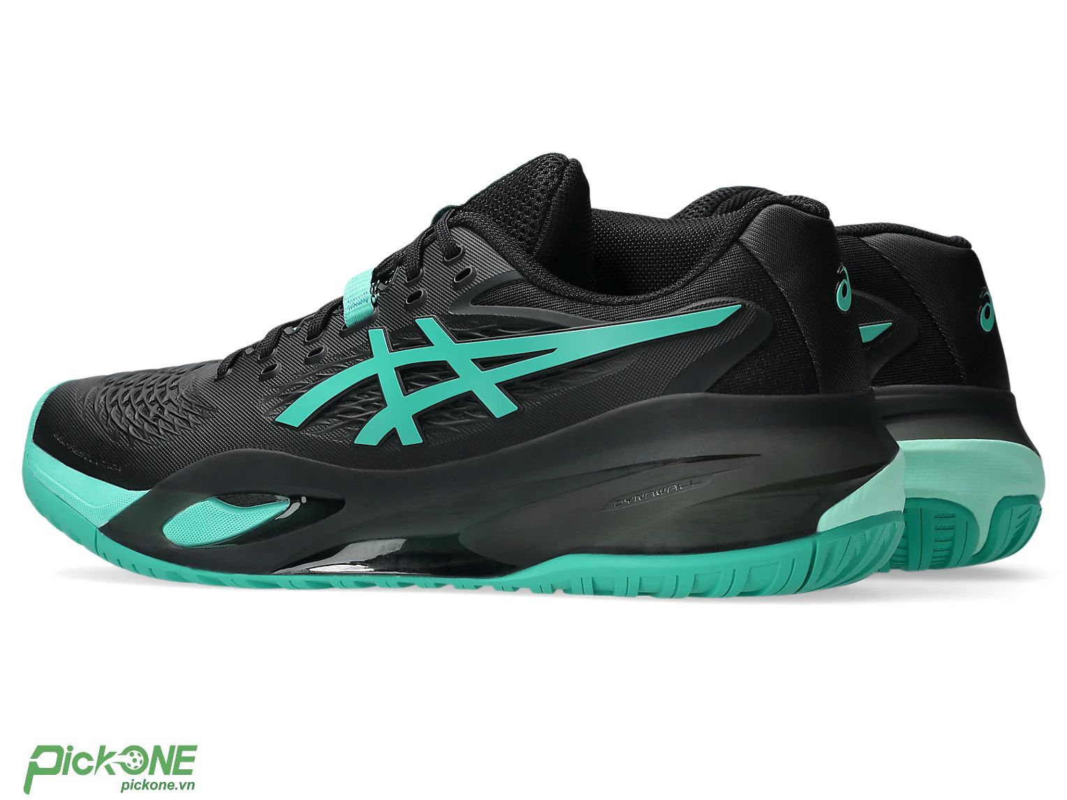 Giày Pickleball ASICS Gel-Resolution X BLACK/AURORA GREEN