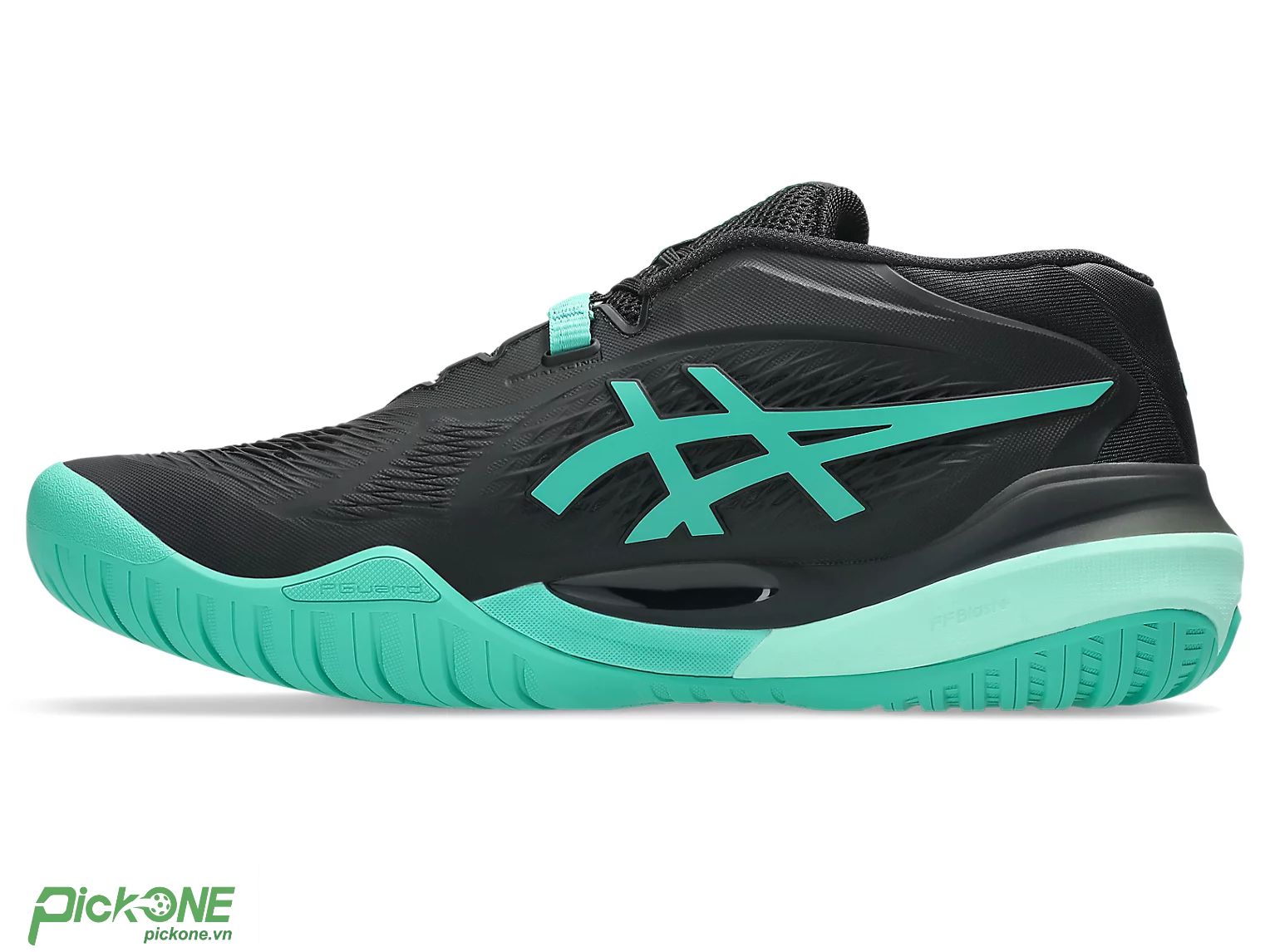 Giày Pickleball ASICS Gel-Resolution X BLACK/AURORA GREEN