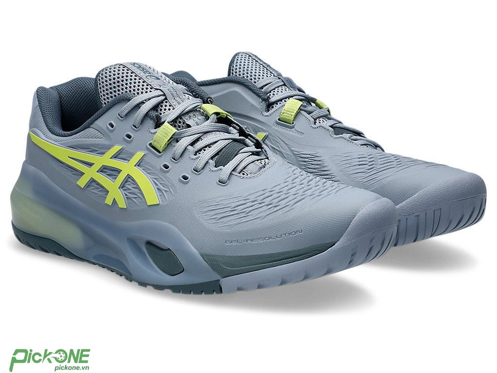 Giày Pickleball ASICS Gel-Resolution X GREY BLUE/PISTACHIO