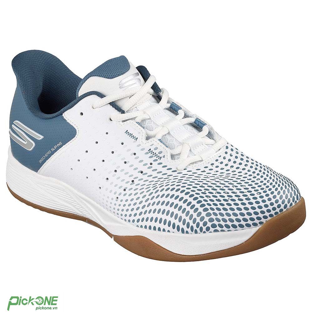 Giày Thể Thao Nam Skechers Go Pickleball Viper Court Reload White | Light Blue