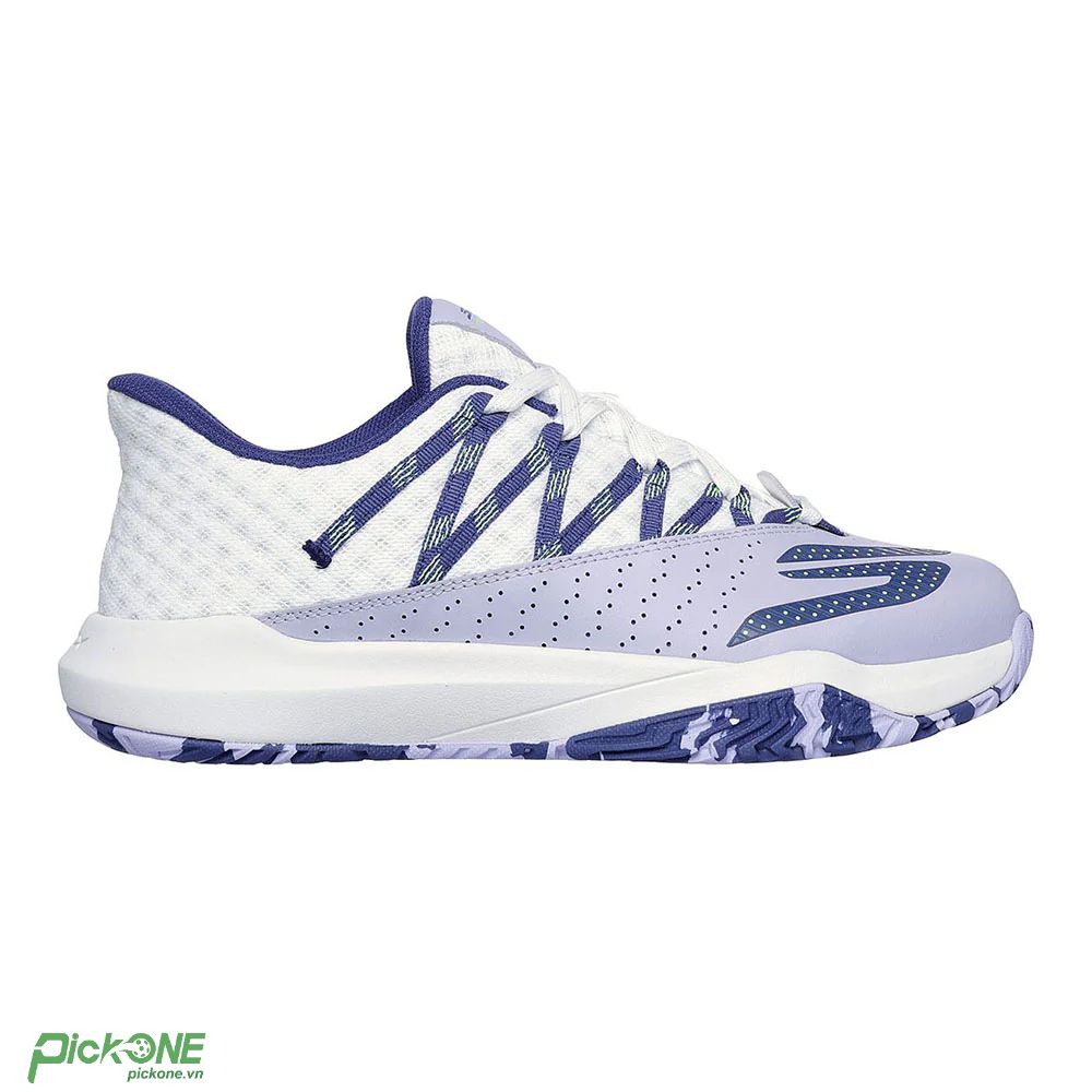 Giày Thể Thao Nữ Skechers Go Pickleball Viper Court Rally (Trắng tím)