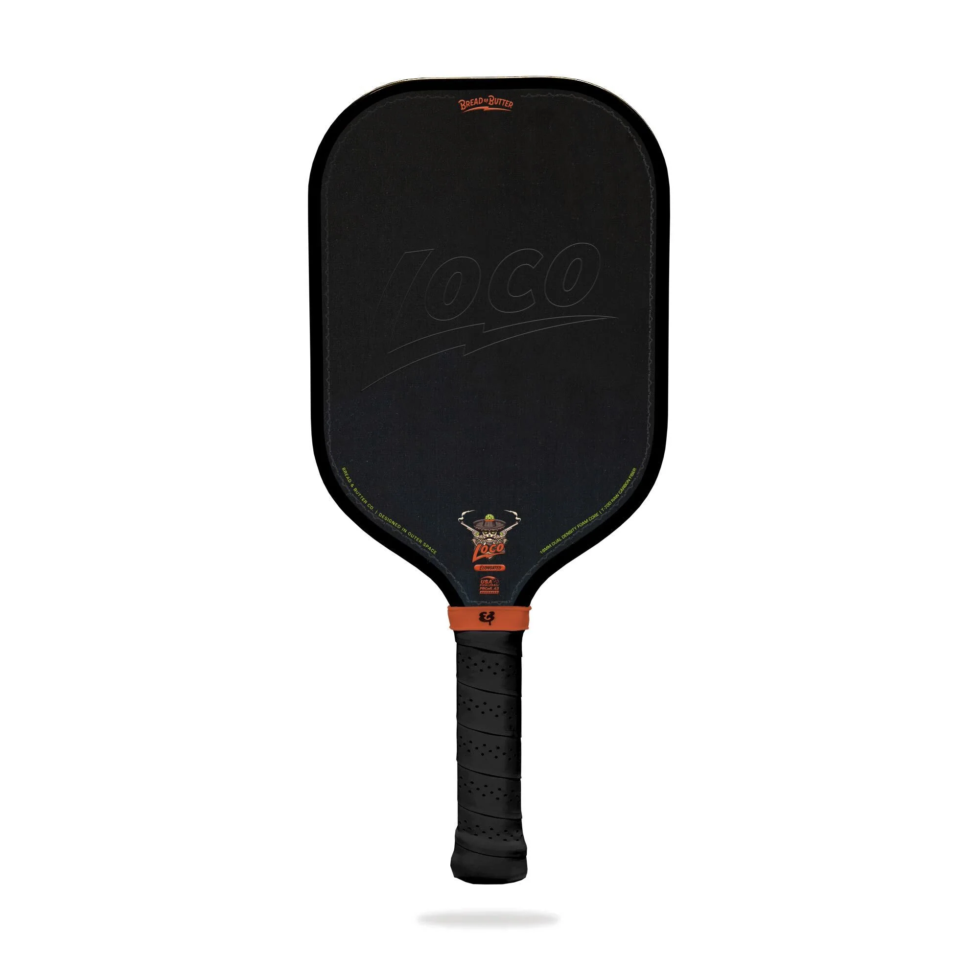 Vợt Pickleball Bread & Butter Loco Elongated - Black 16mm