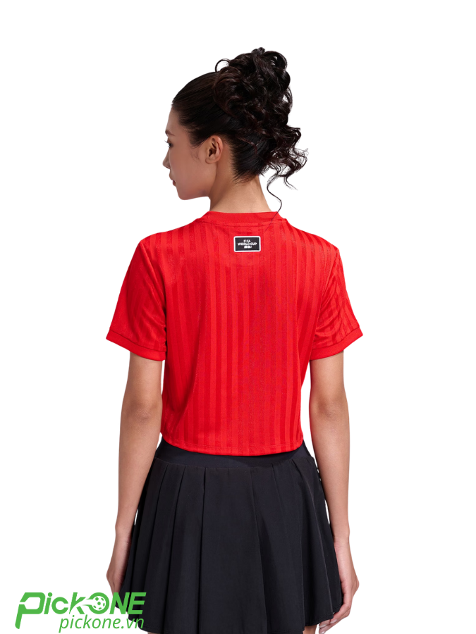Áo croptop Exdry ProActive World cup (Vàng/Be/Đỏ)