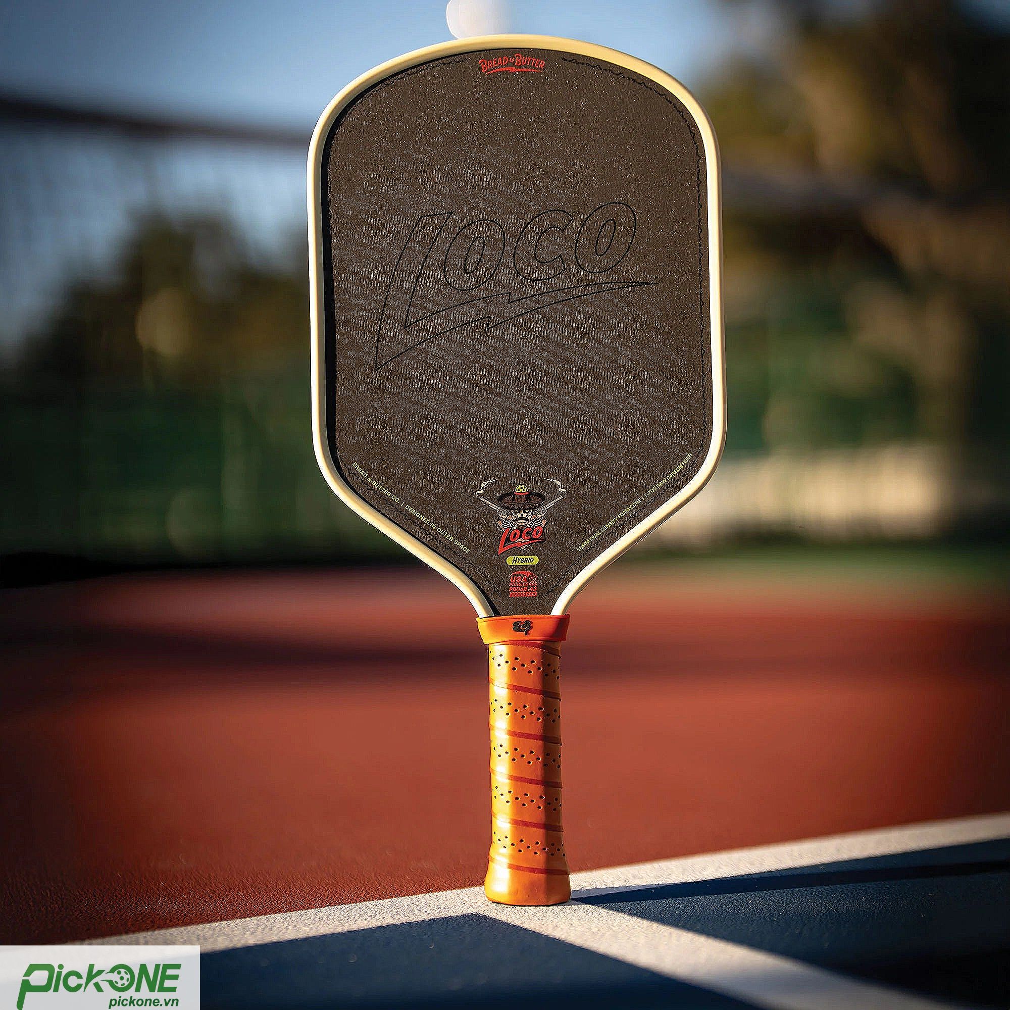 Vợt Pickleball Bread & Butter Loco Hybrid - Tan 16mm
