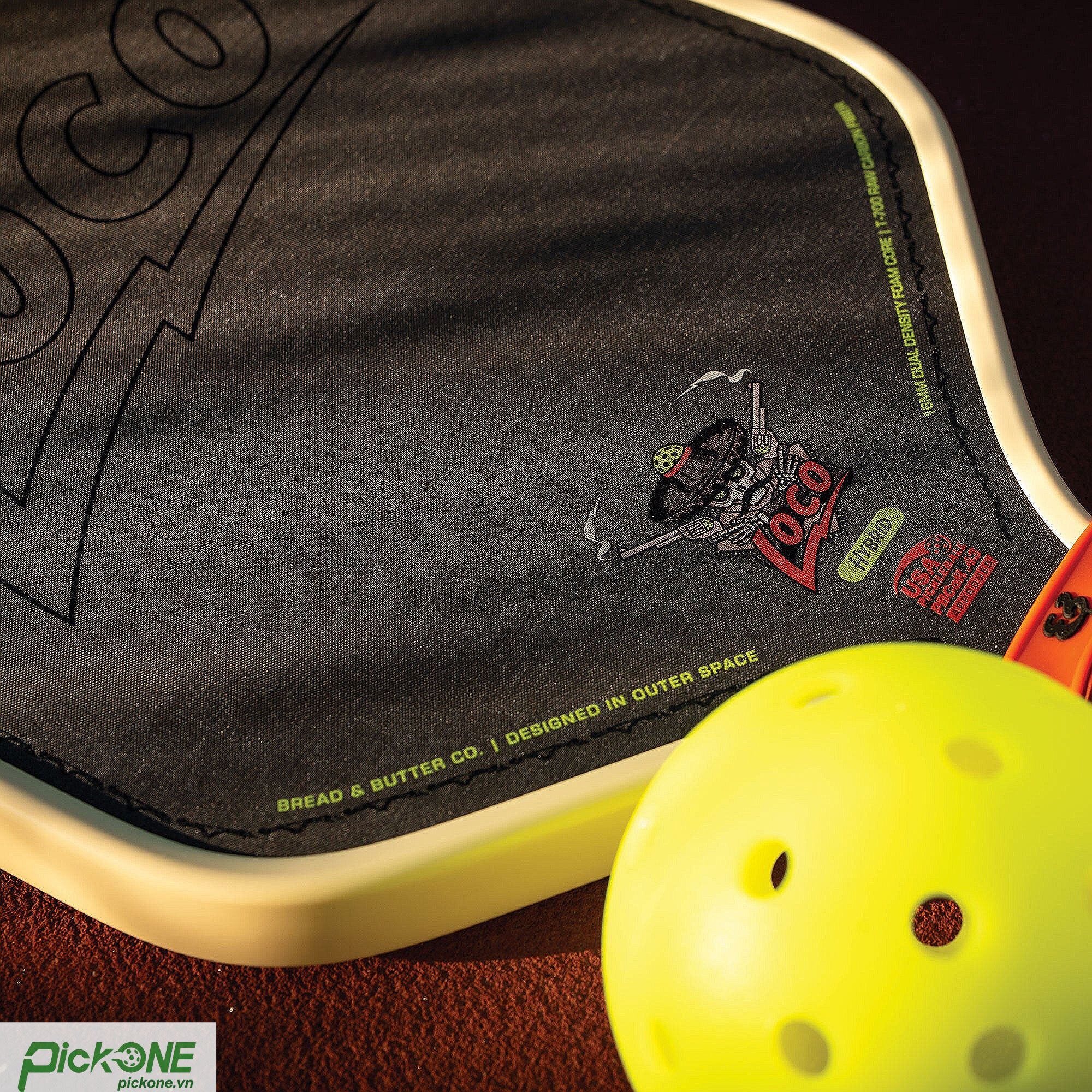 Vợt Pickleball Bread & Butter Loco Hybrid - Tan 16mm