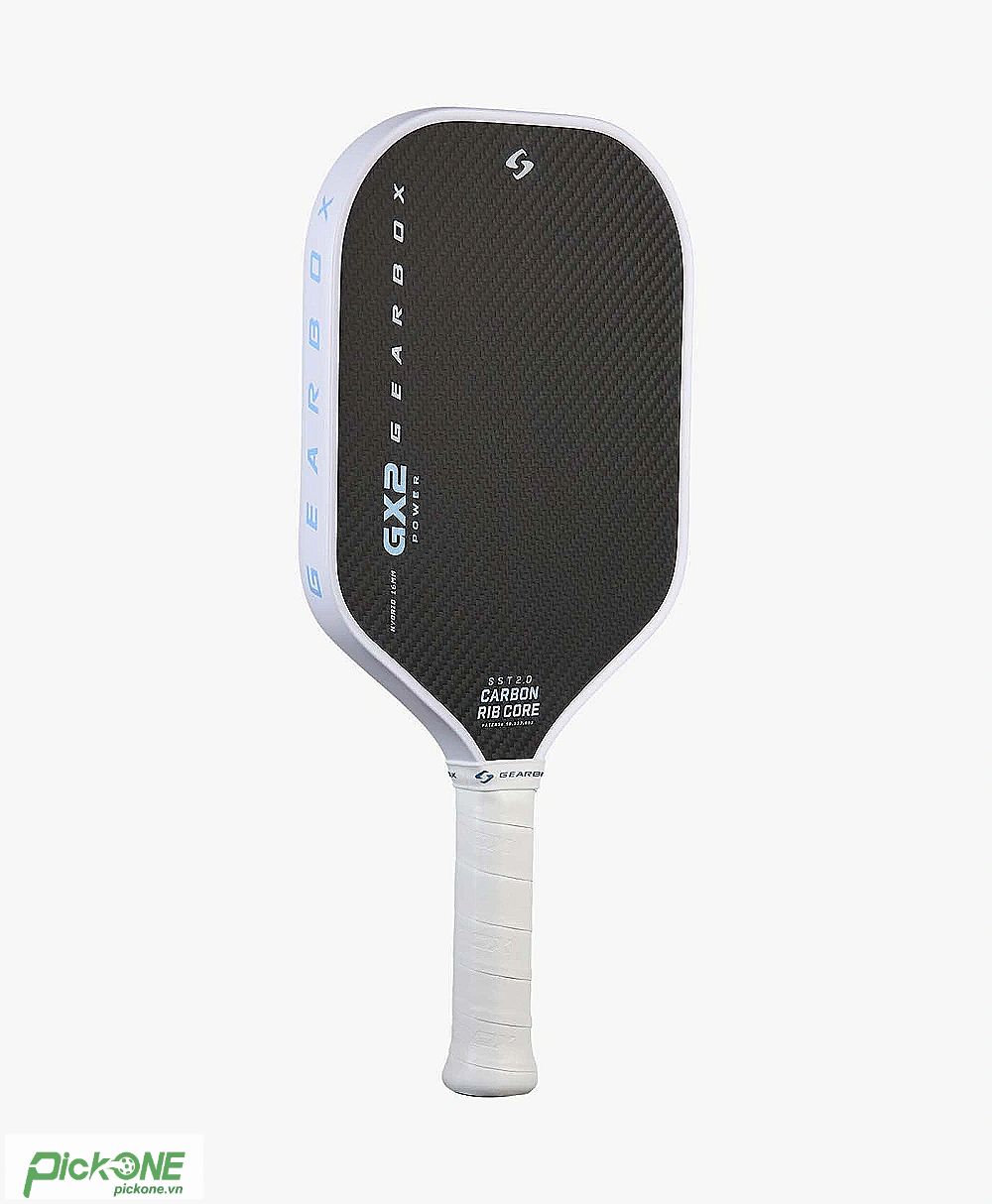 Vợt Pickleball Gearbox GX2 Power Hybrid 16mm (Limited - White)
