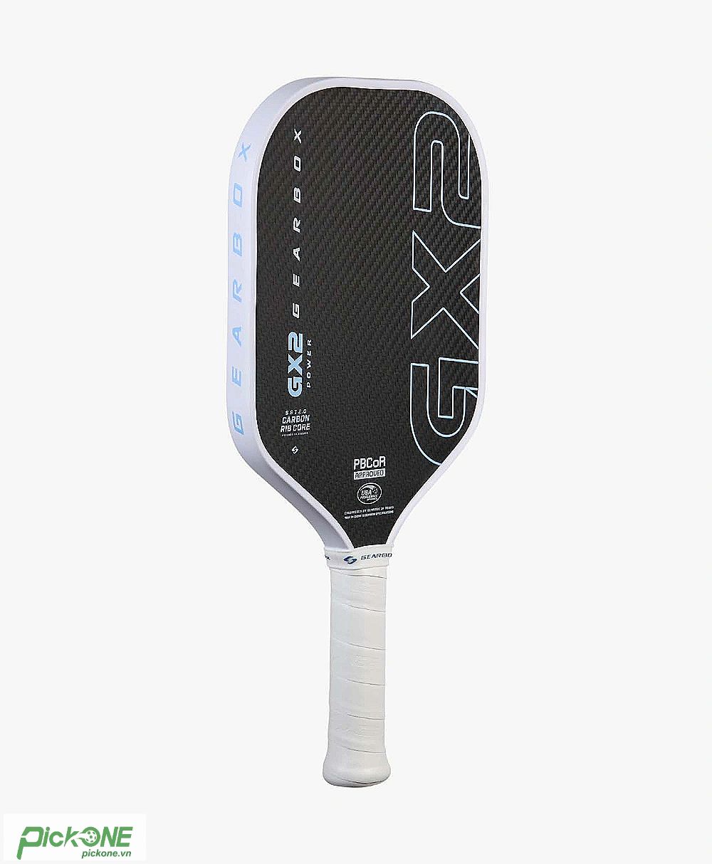 Vợt Pickleball Gearbox GX2 Power Hybrid 16mm (Limited - White)