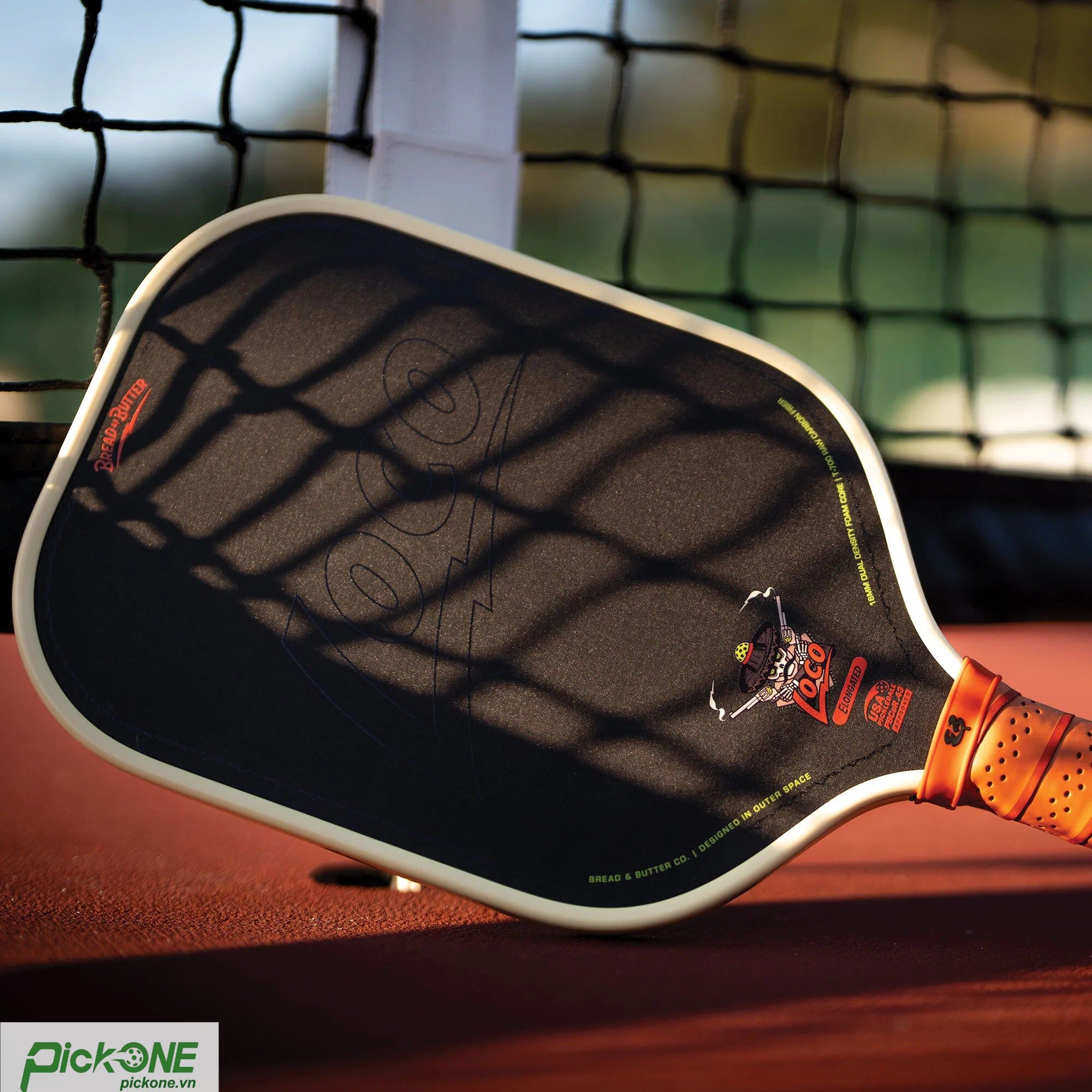 Vợt Pickleball Bread & Butter Loco Elongated - Tan 16mm