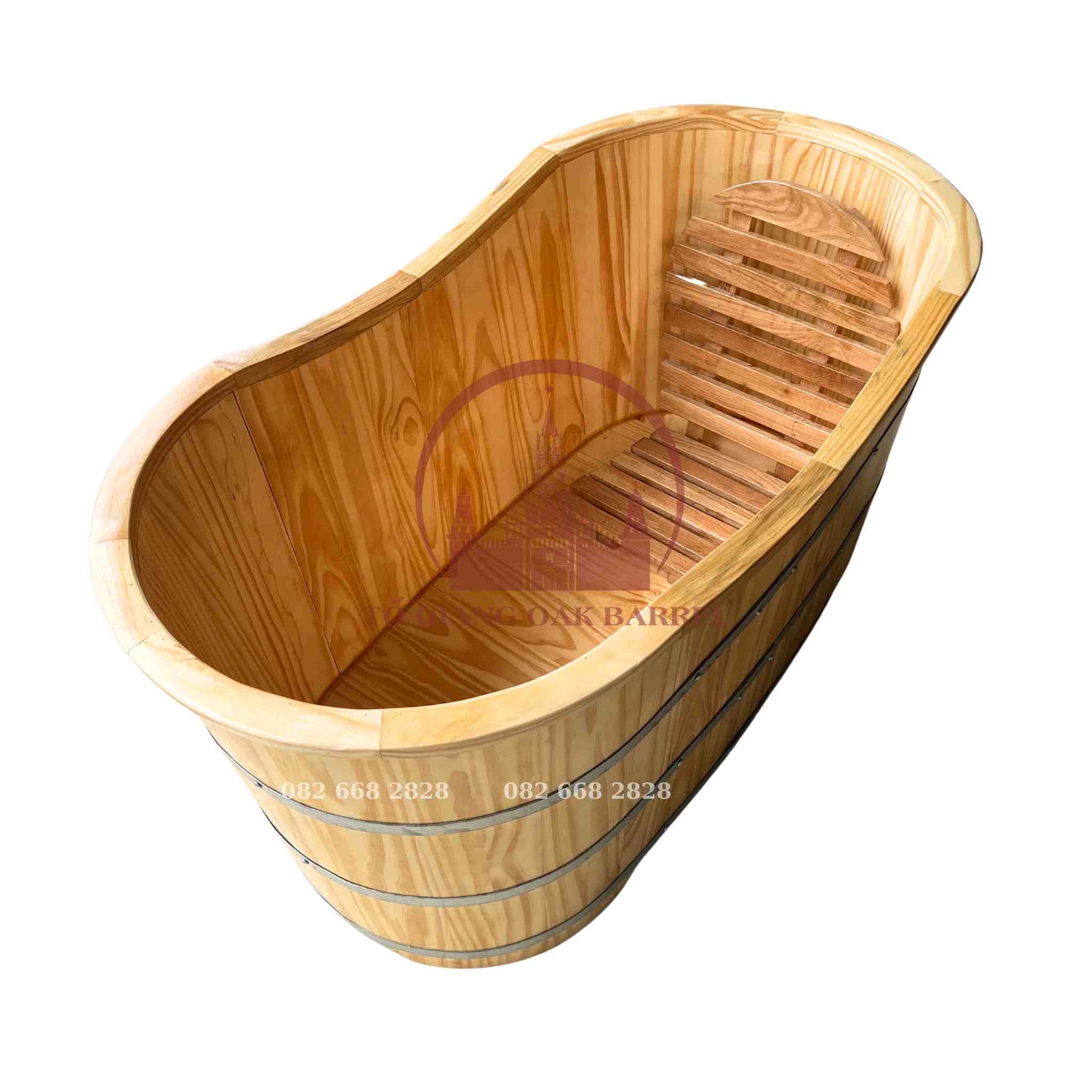 bồn tắm gỗ thông