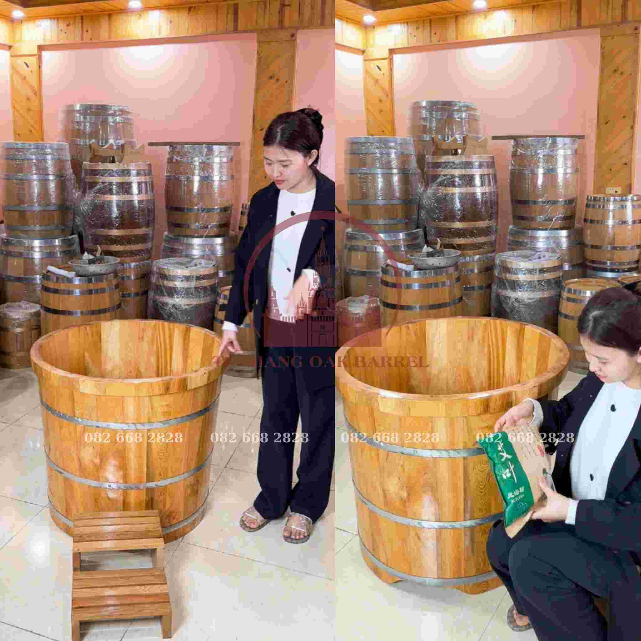 bồn gỗ ngâm thuốc