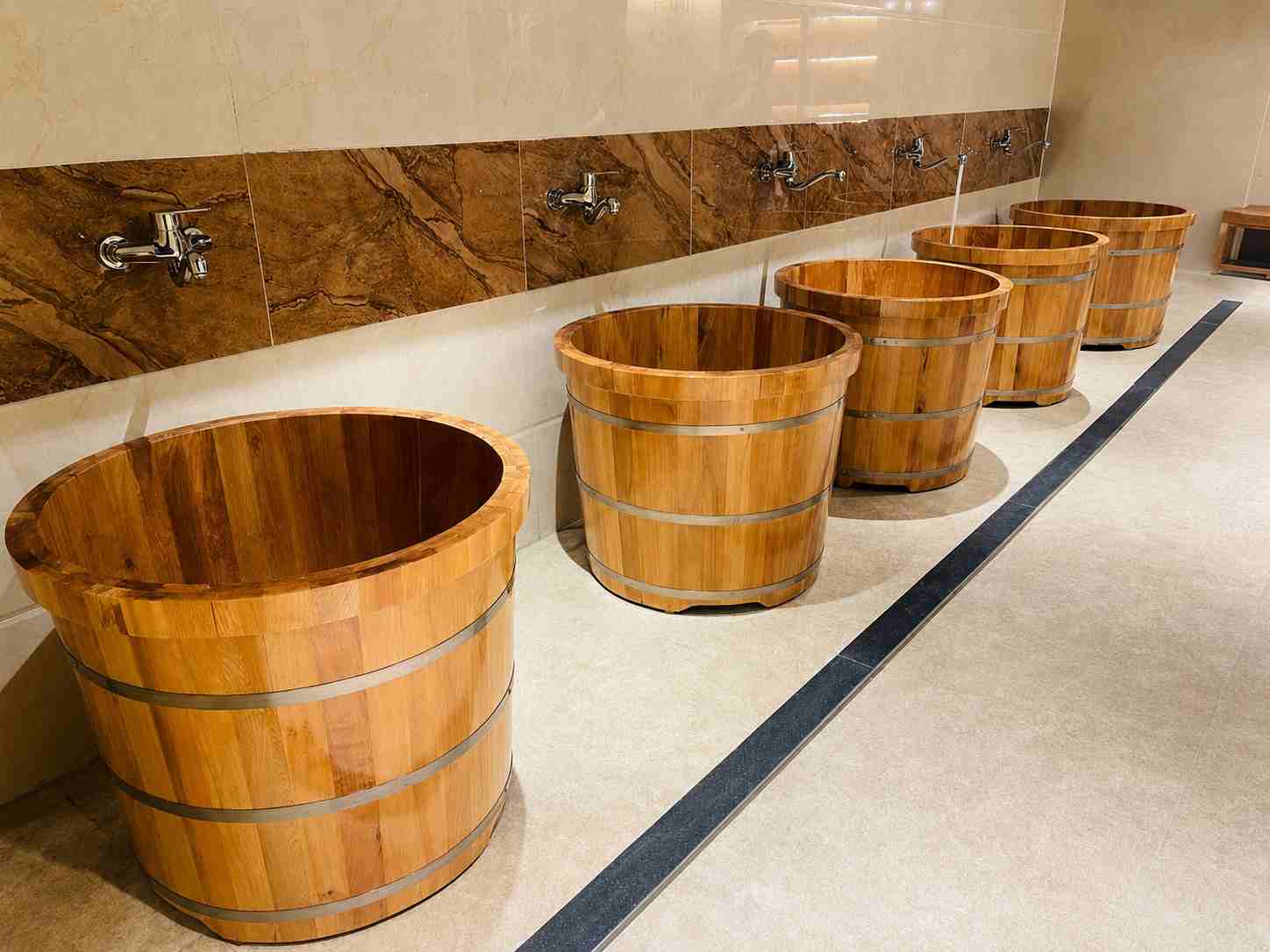Bồn tắm gỗ Pơ Mu sản xuất trực tiếp tại xưởng