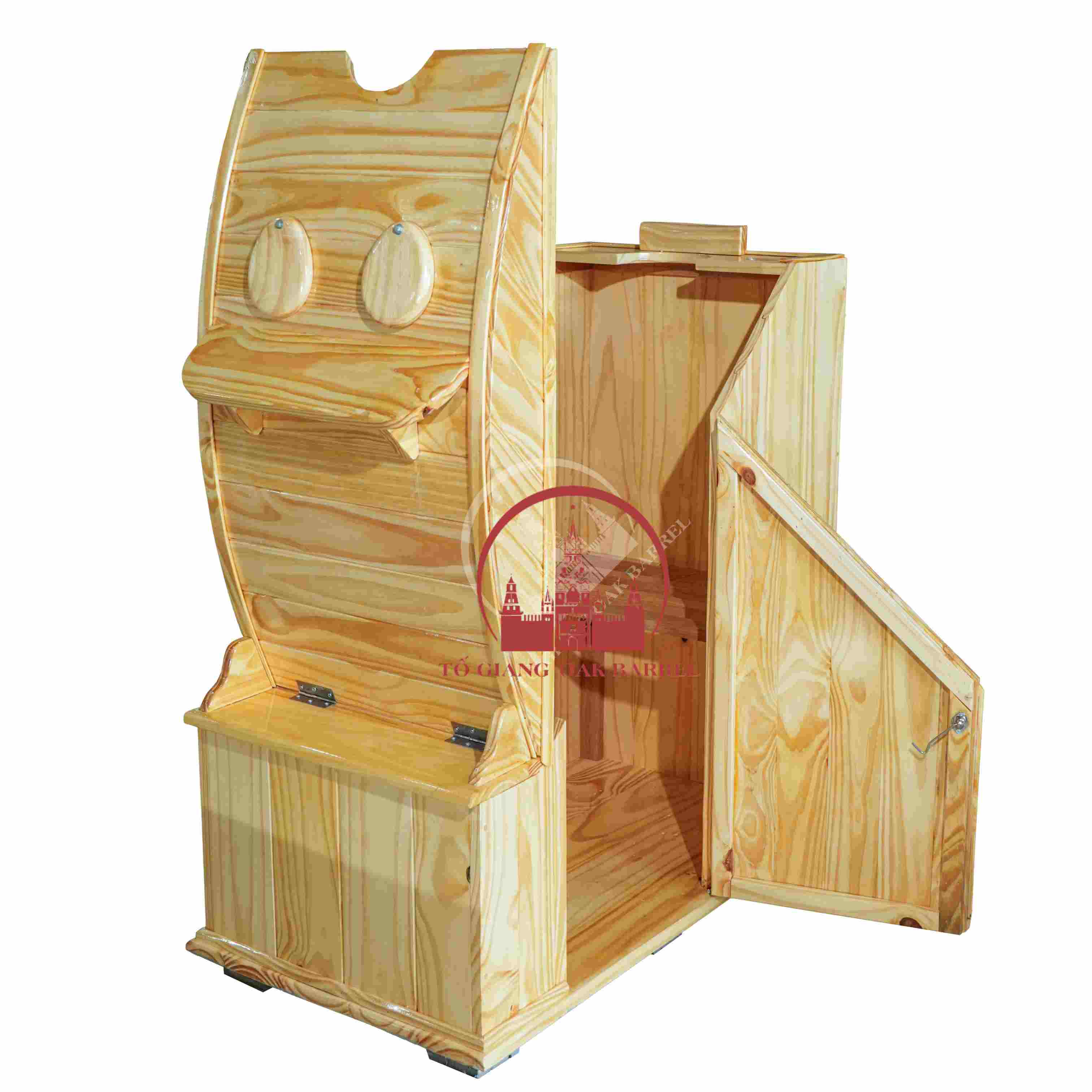 thùng gỗ xông hơi