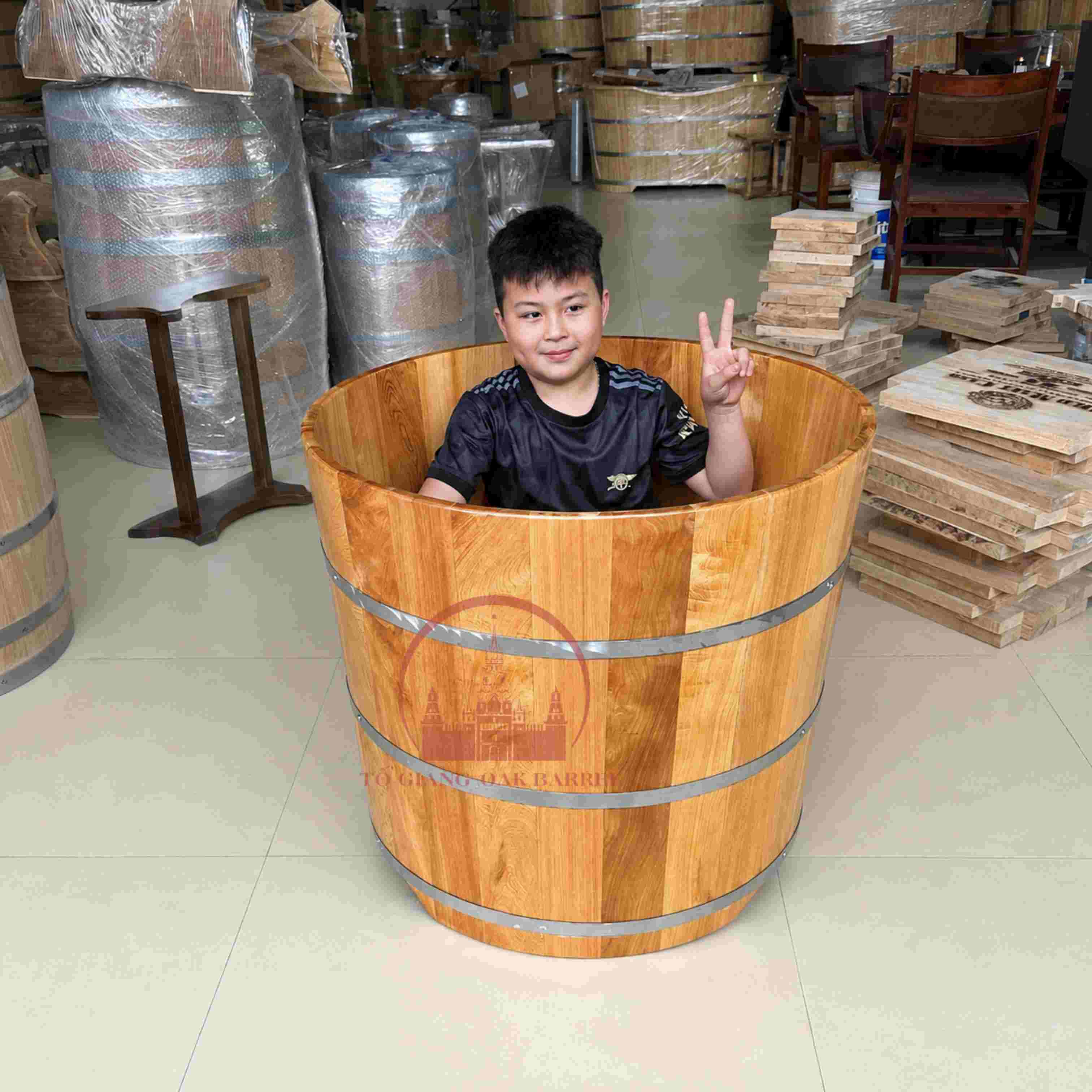 bồn tắm gỗ pơ mu