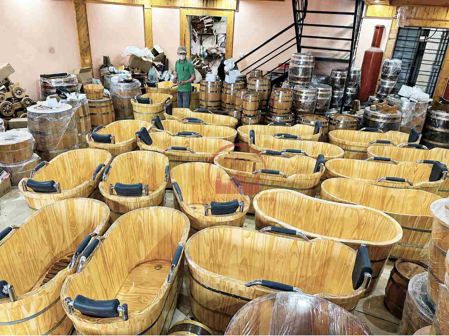bồn tắm gỗ giá rẻ