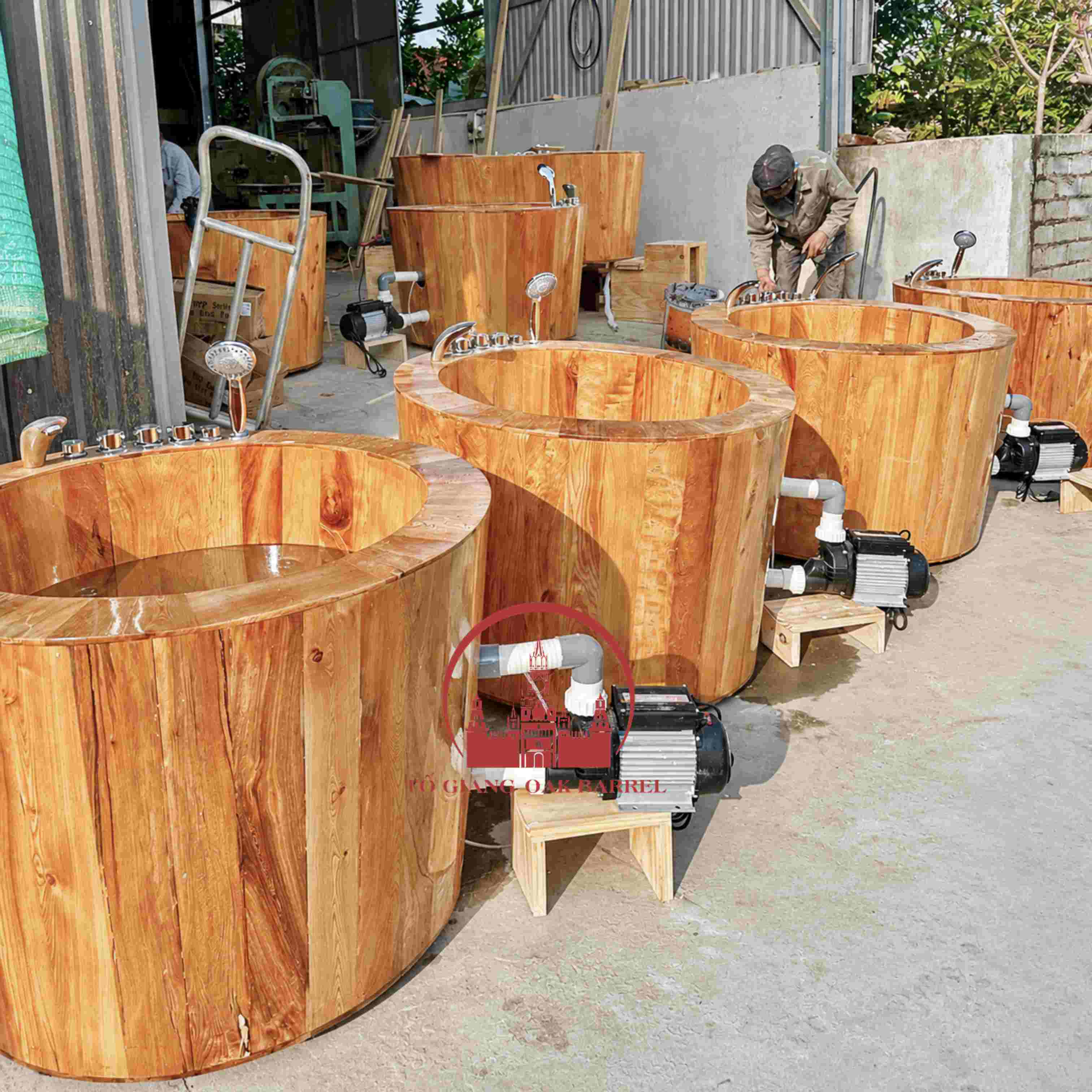 địa chỉ bán bồn tắm gỗ