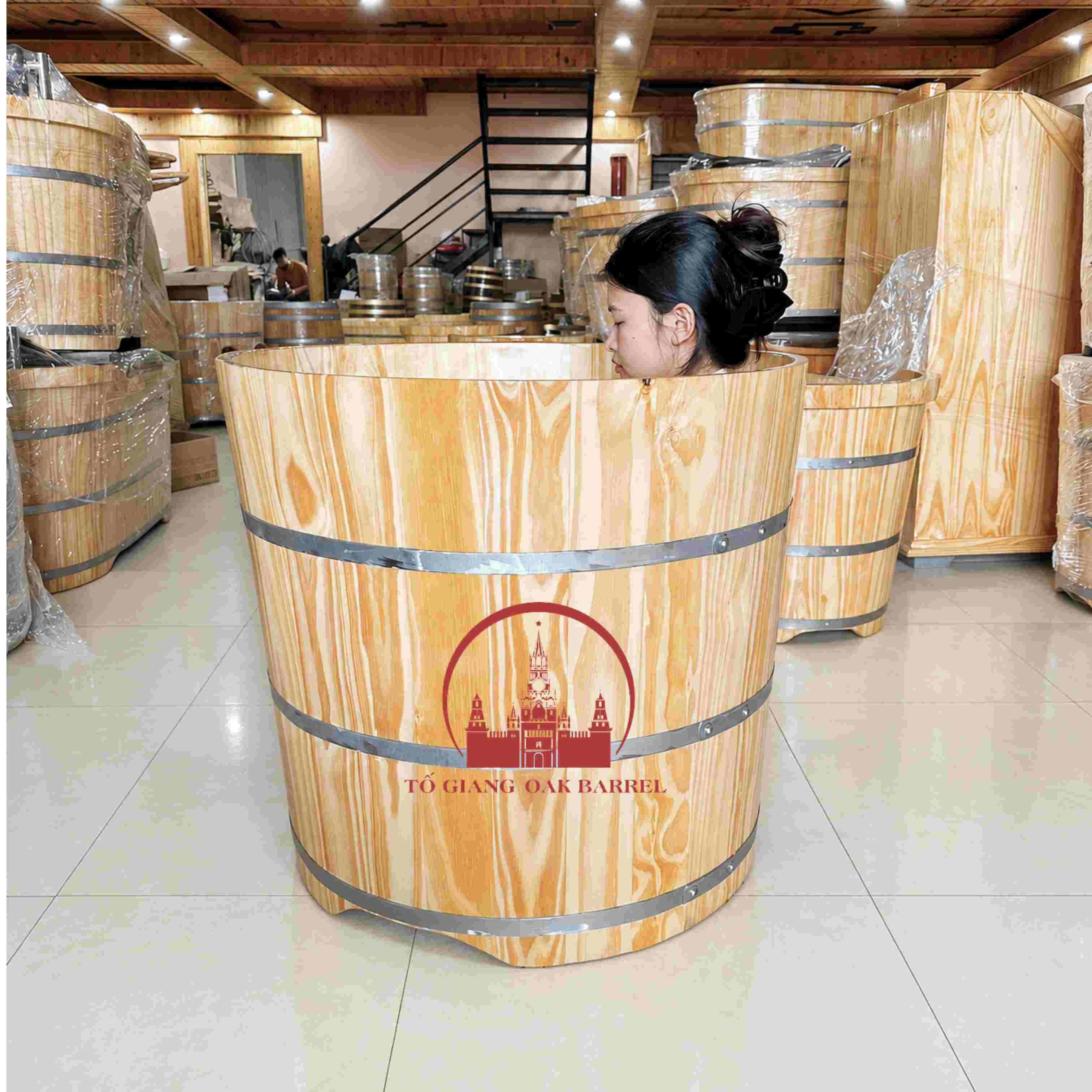 bồn gỗ ngâm thuốc