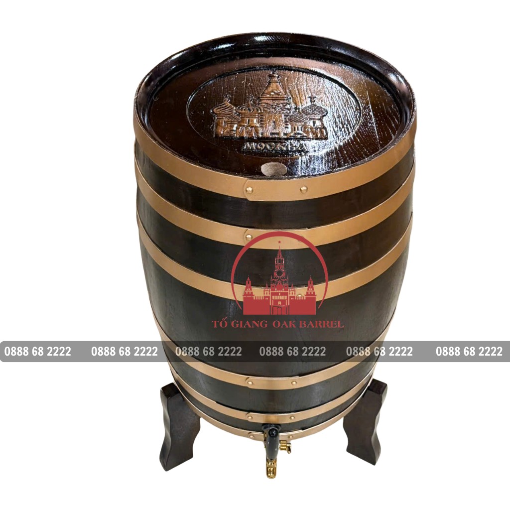 thùng ngâm rượu gỗ sồi 100 lít