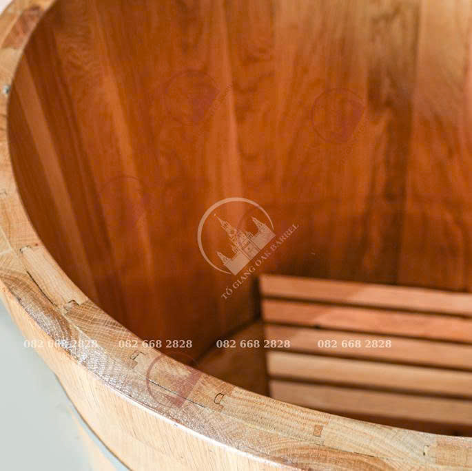 bồn tắm gỗ pơ mu