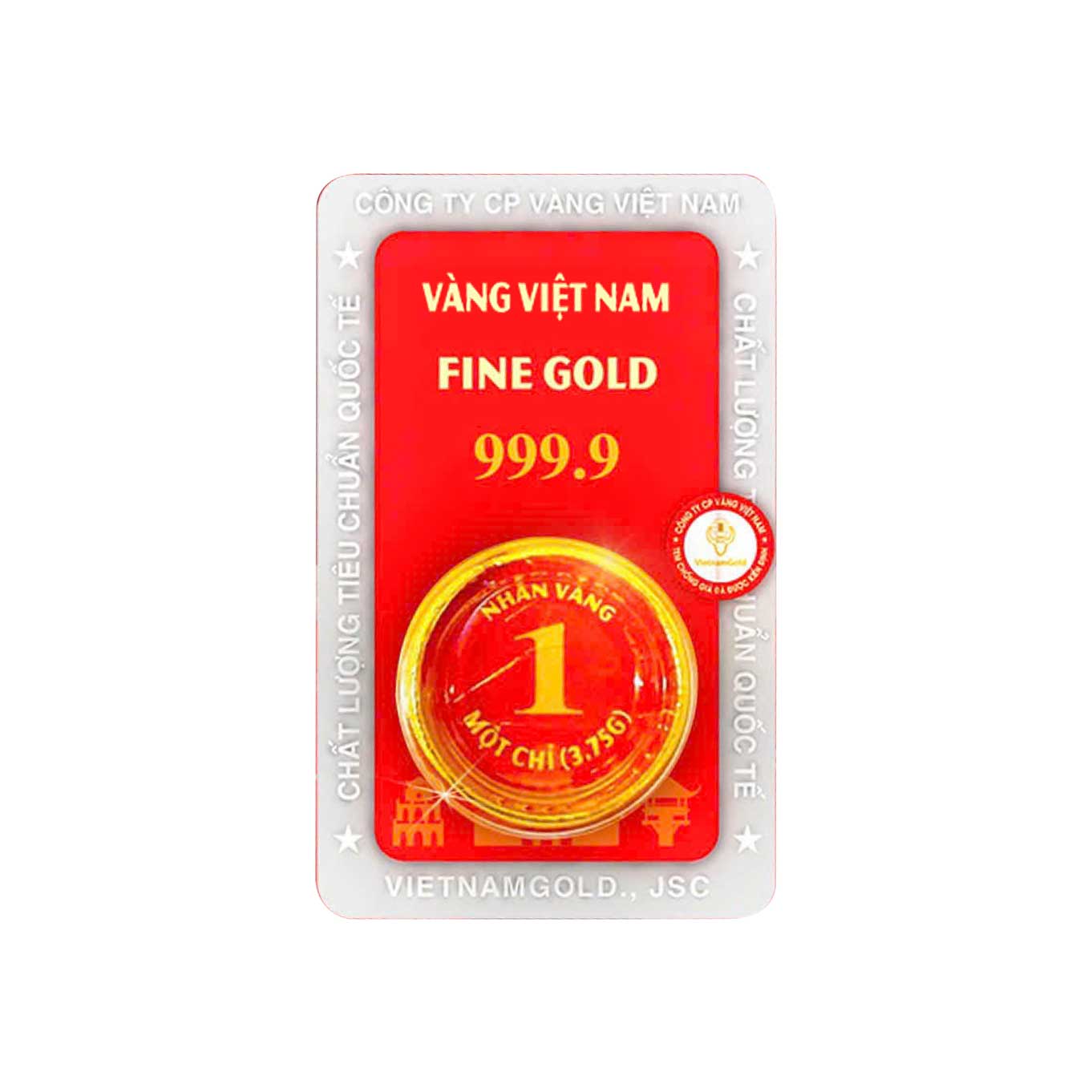 Nhẫn tròn ép vỉ 1 chỉ