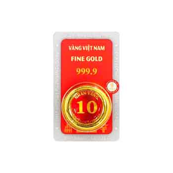 Nhẫn tròn ép vỉ 10 chỉ