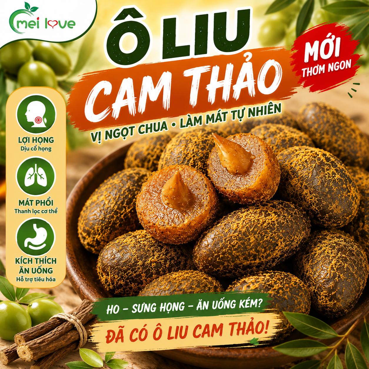 Ô Liu Cam Thảo Meilove: Vị Ngọt Chua Hài Hoà, Làm Mát Cơ Thể Tự Nhiên