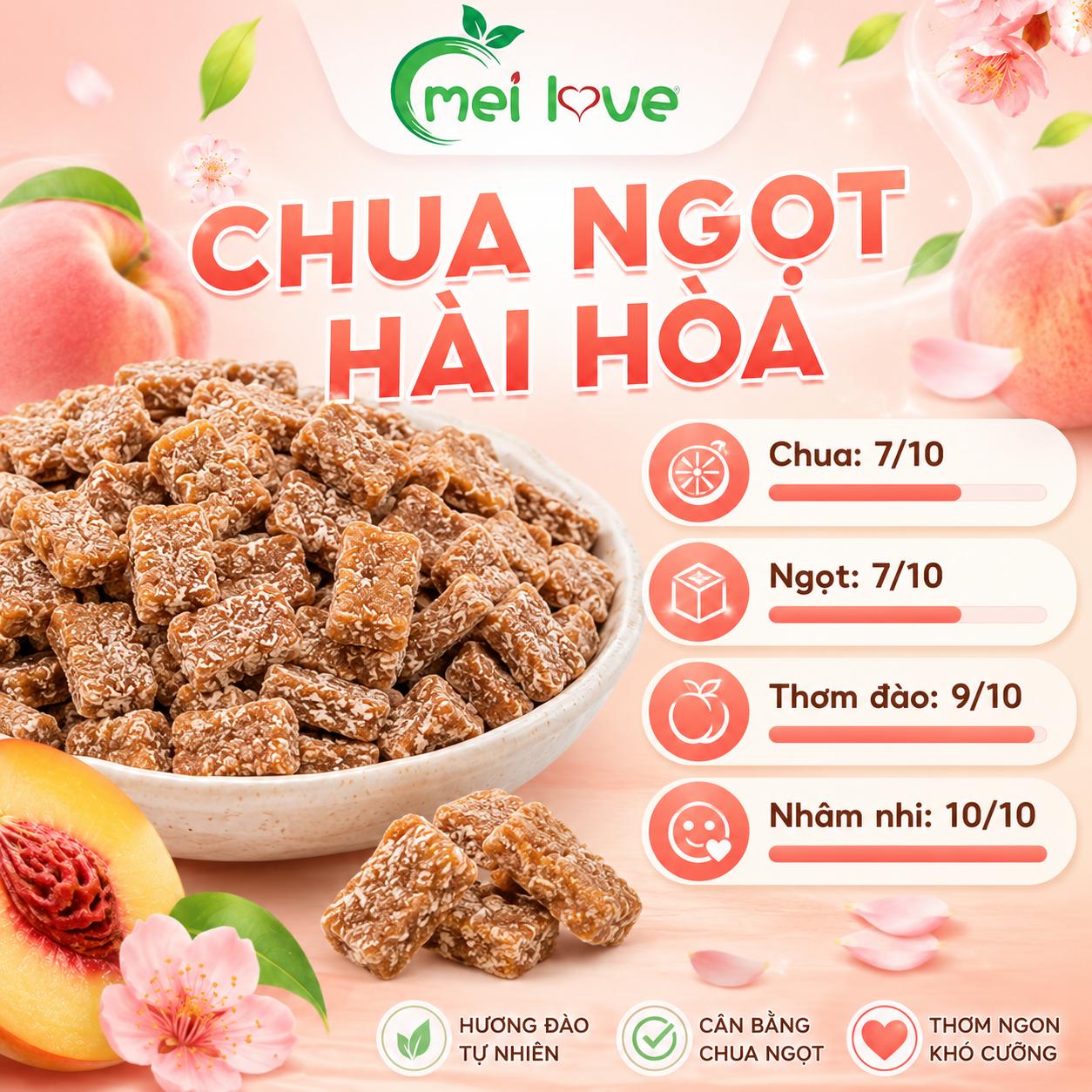 Hạt Mai Vị Đào Cao Cấp, Thơm Đào Dịu Nhẹ, Chua Ngọt Hài Hòa, Nhâm Nhi Vui Miệng