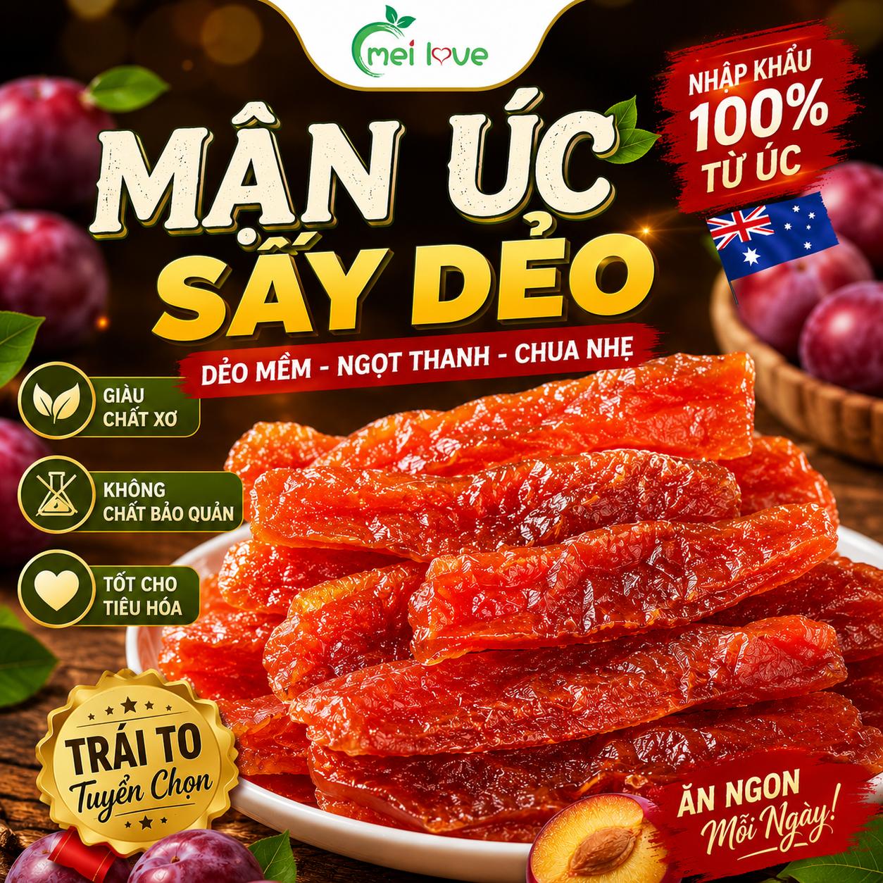 Mận Úc Sấy Dẻo Cao Cấp