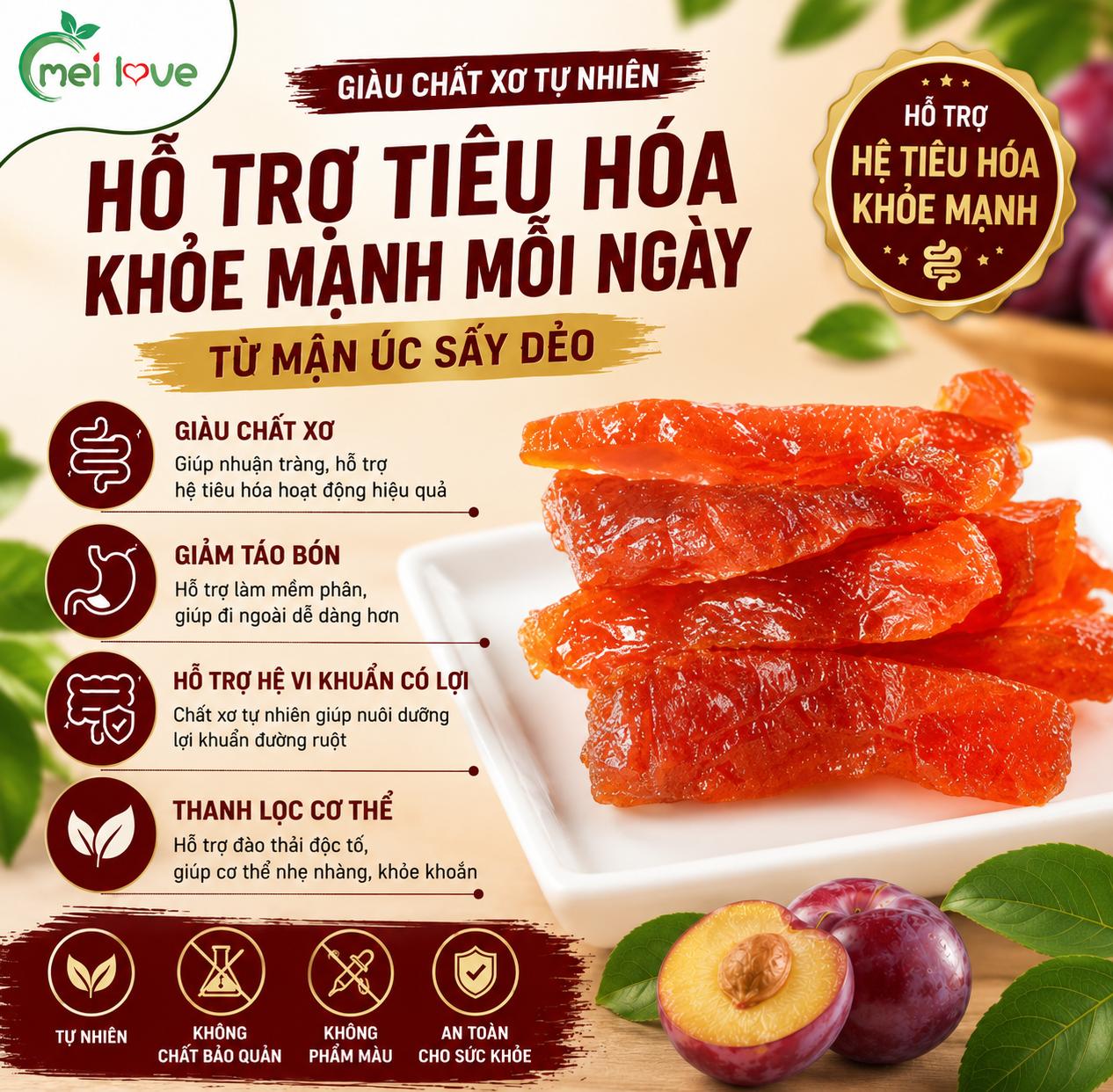 Mận Úc Sấy Dẻo Cao Cấp