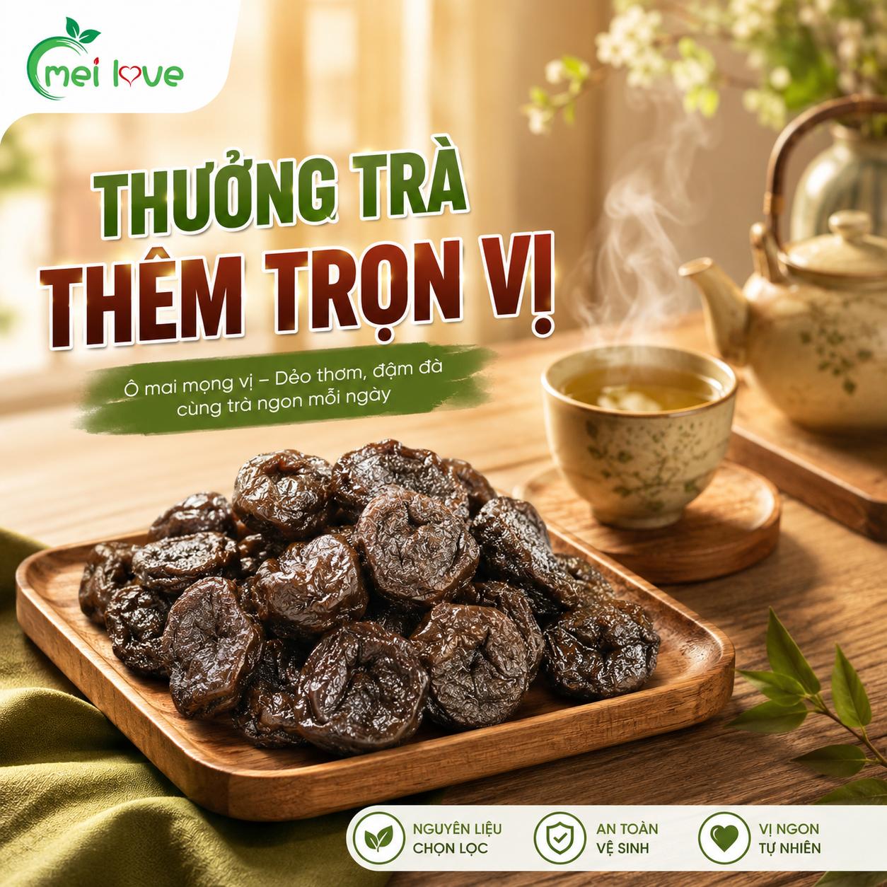 Ô Mai Mọng Vị Cao Cấp, Thịt Quả Dày, Dẻo Mềm, Chua Ngọt Hài Hòa, Món Ăn Vặt Đặc Sản