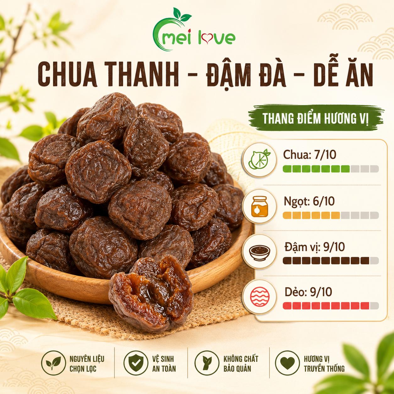 Ô Mai Tô Châu Cao Cấp, Dẻo Mềm, Chua Ngọt Hài Hòa, Hương Vị Truyền Thống, Món Ăn Vặt Đặc Sản