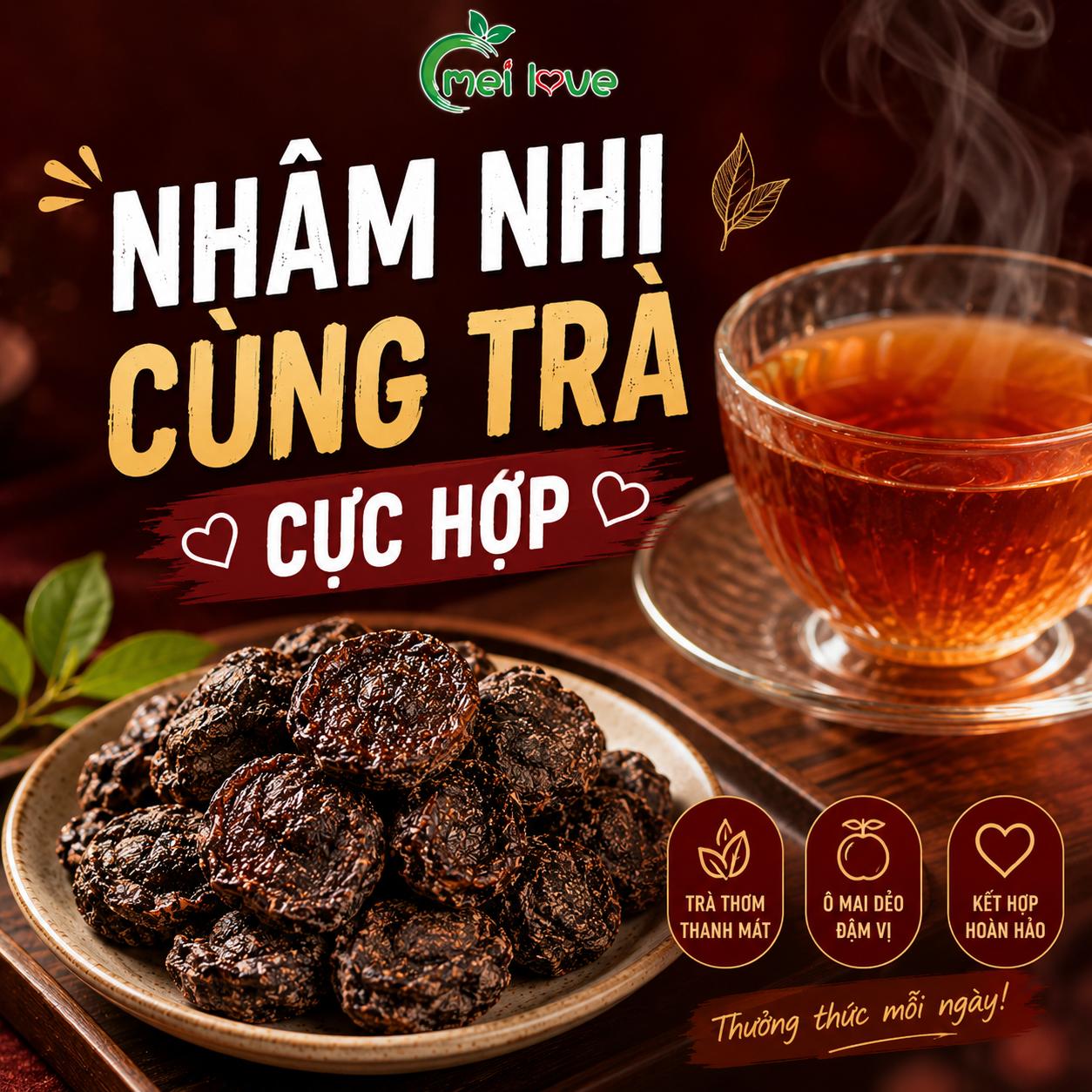 Ô Mai Cửu Chế Cao Cấp, Chua Ngọt Đậm Đà, Dẻo Mềm, Hương Vị Truyền Thống Khó Quên