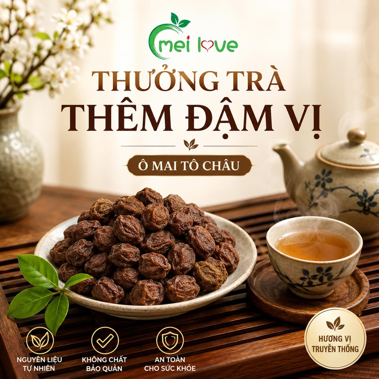 Ô Mai Tô Châu Cao Cấp, Dẻo Mềm, Chua Ngọt Hài Hòa, Hương Vị Truyền Thống, Món Ăn Vặt Đặc Sản