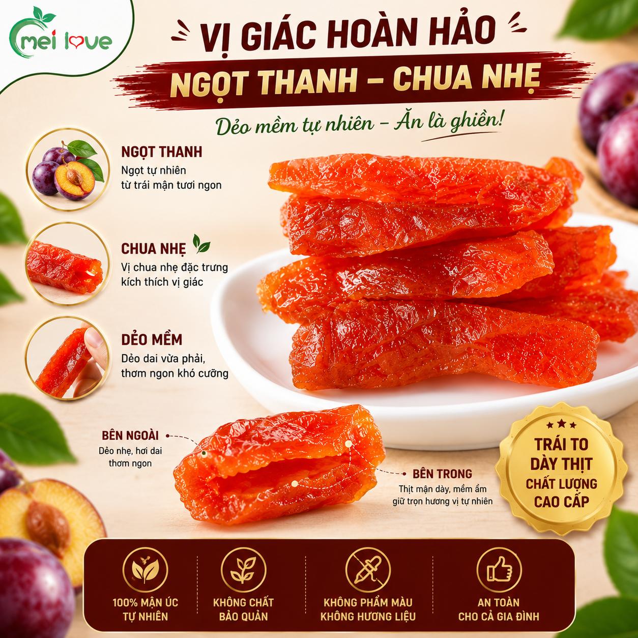 Mận Úc Sấy Dẻo Cao Cấp