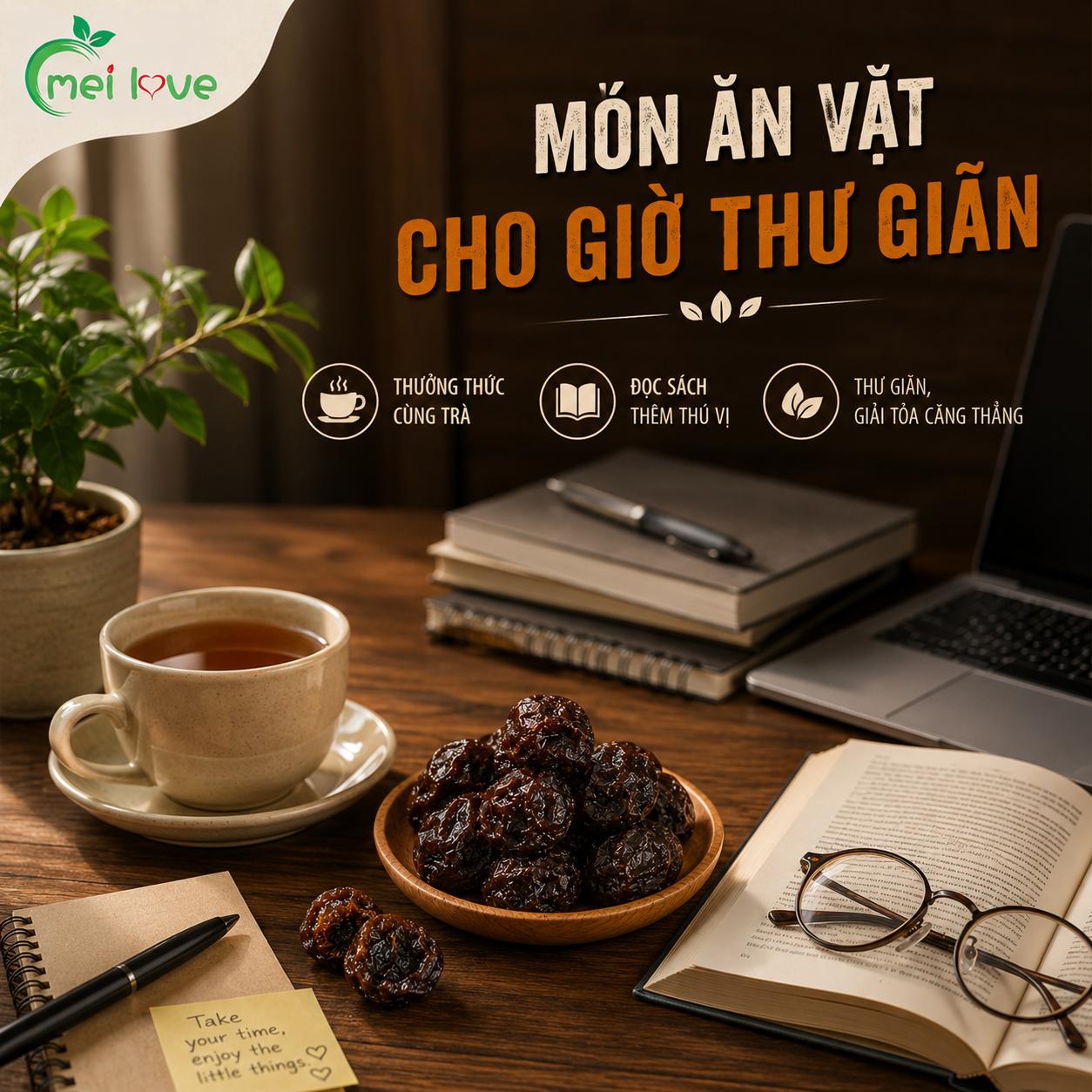 Ô Mai Đường Đen Cao Cấp, Dẻo Mềm, Chua Ngọt Hài Hòa, Thơm Hương Đường Đen Đặc Trưng