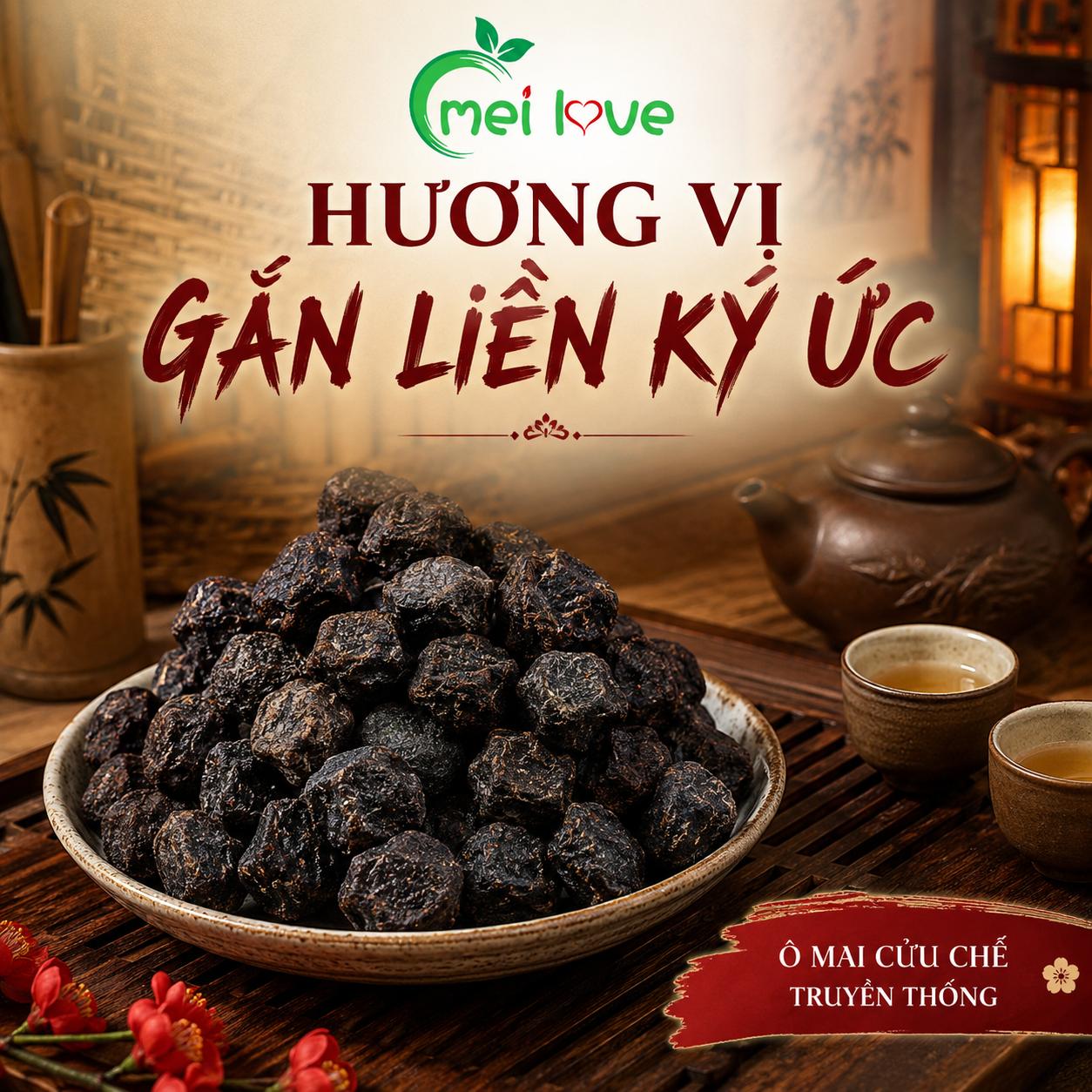 Ô Mai Cửu Chế Cao Cấp, Chua Ngọt Đậm Đà, Dẻo Mềm, Hương Vị Truyền Thống Khó Quên