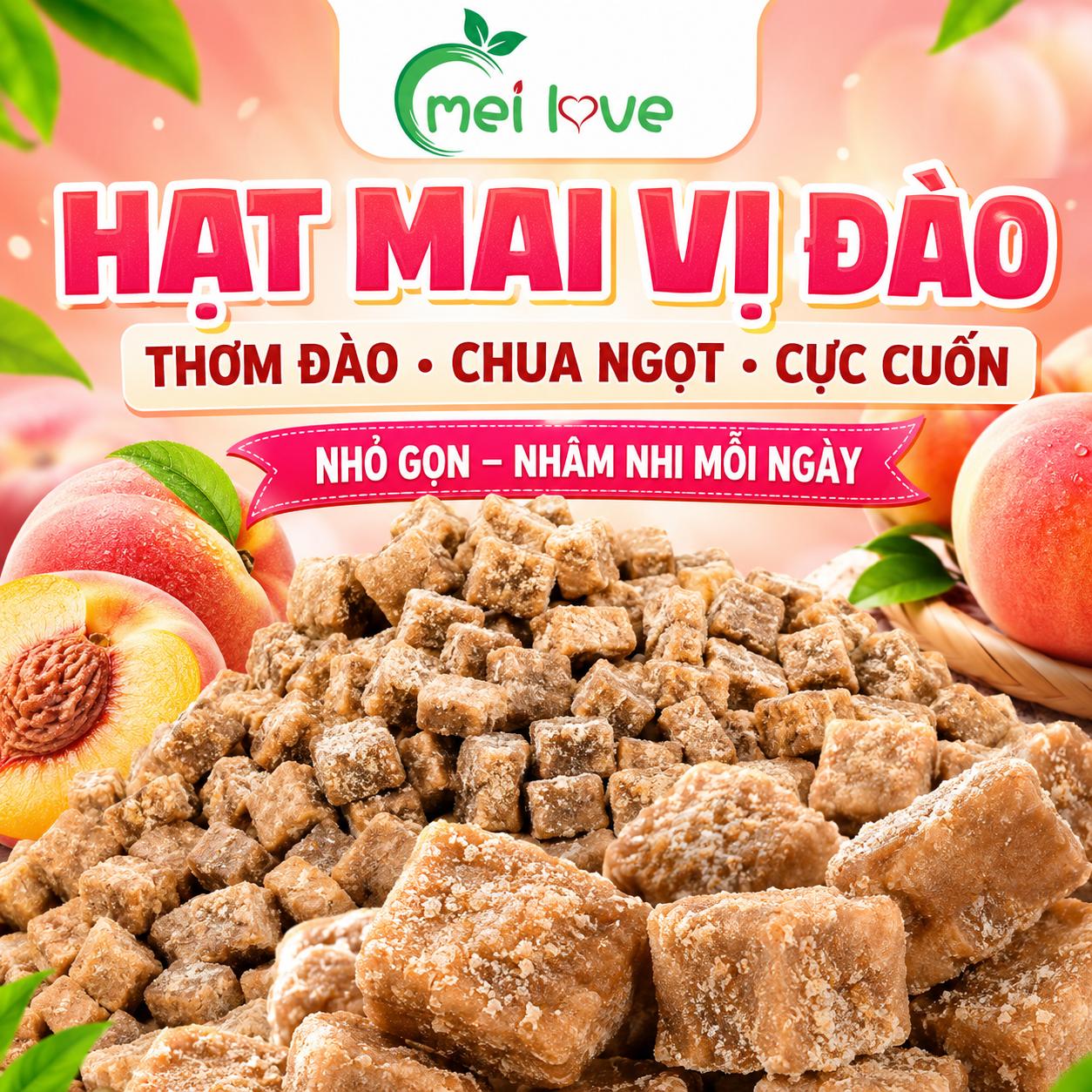 Hạt Mai Vị Đào Cao Cấp, Thơm Đào Dịu Nhẹ, Chua Ngọt Hài Hòa, Nhâm Nhi Vui Miệng