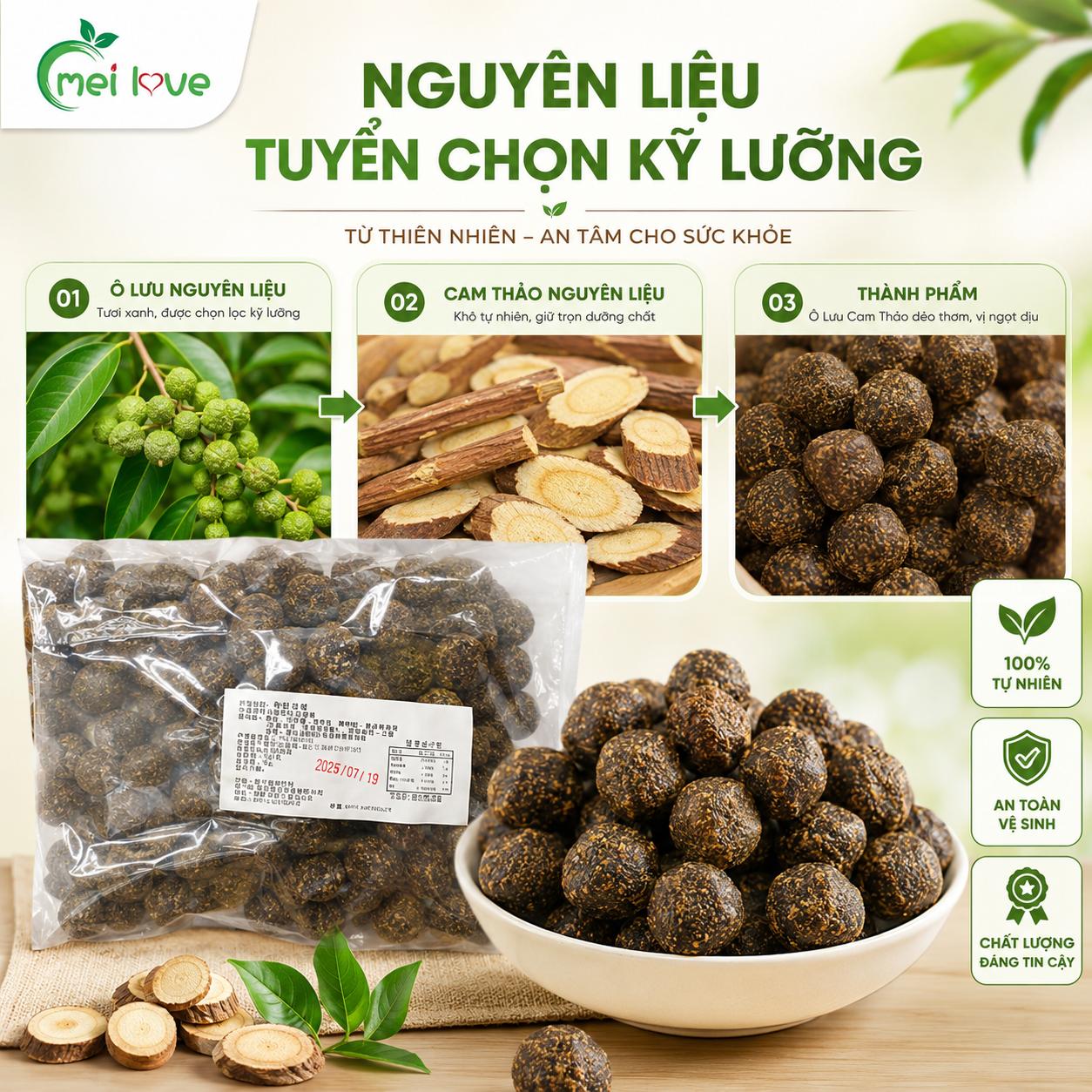 Ô Lưu Cam Thảo Cao Cấp, Dẻo Mềm, Chua Ngọt Hài Hòa, Thơm Hương Cam Thảo, Món Ăn Vặt Đặc Sản