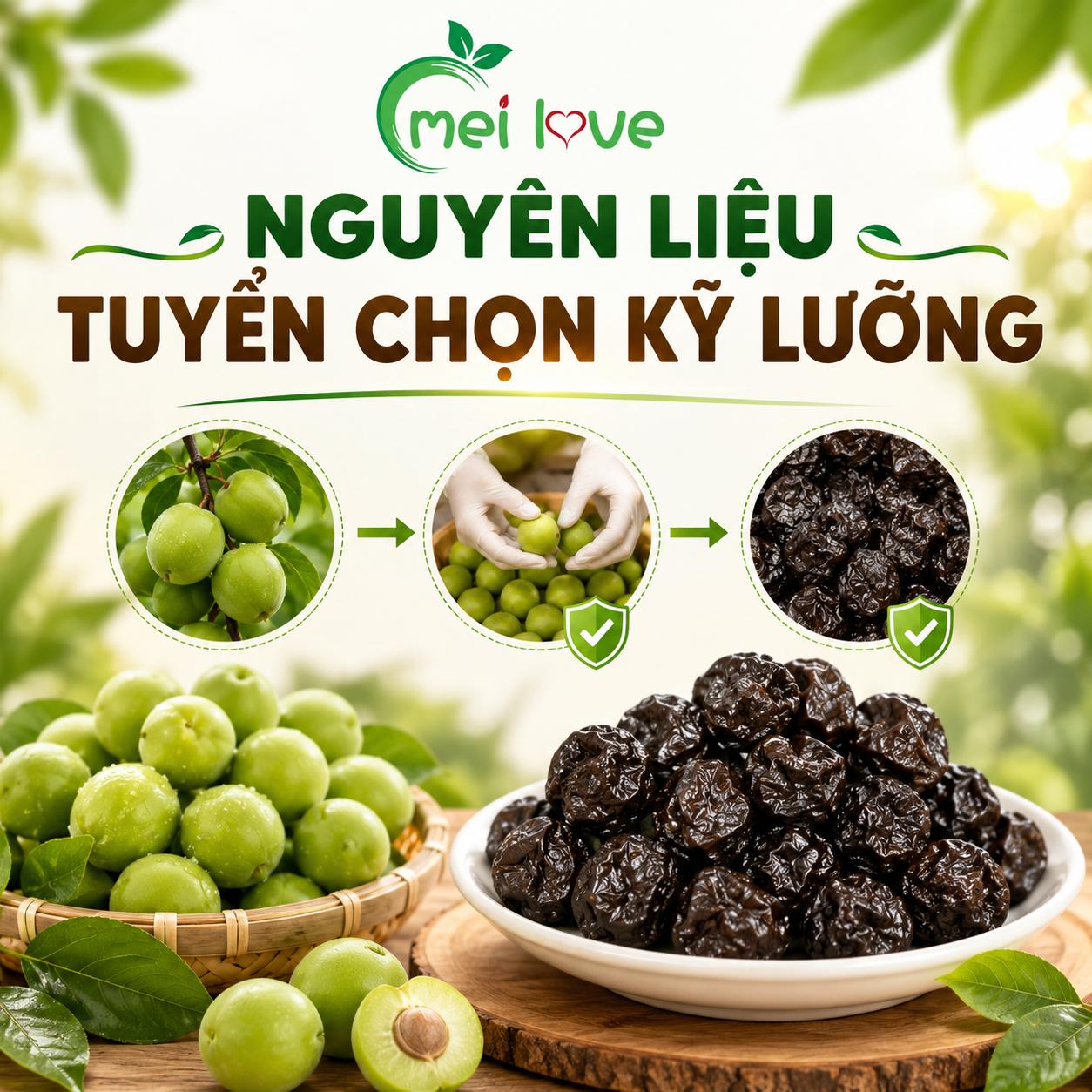 Mai Chua Khô Cao Cấp, Khô Dẻo Tự Nhiên, Chua Thanh Đậm Vị, Món Ăn Vặt Truyền Thống