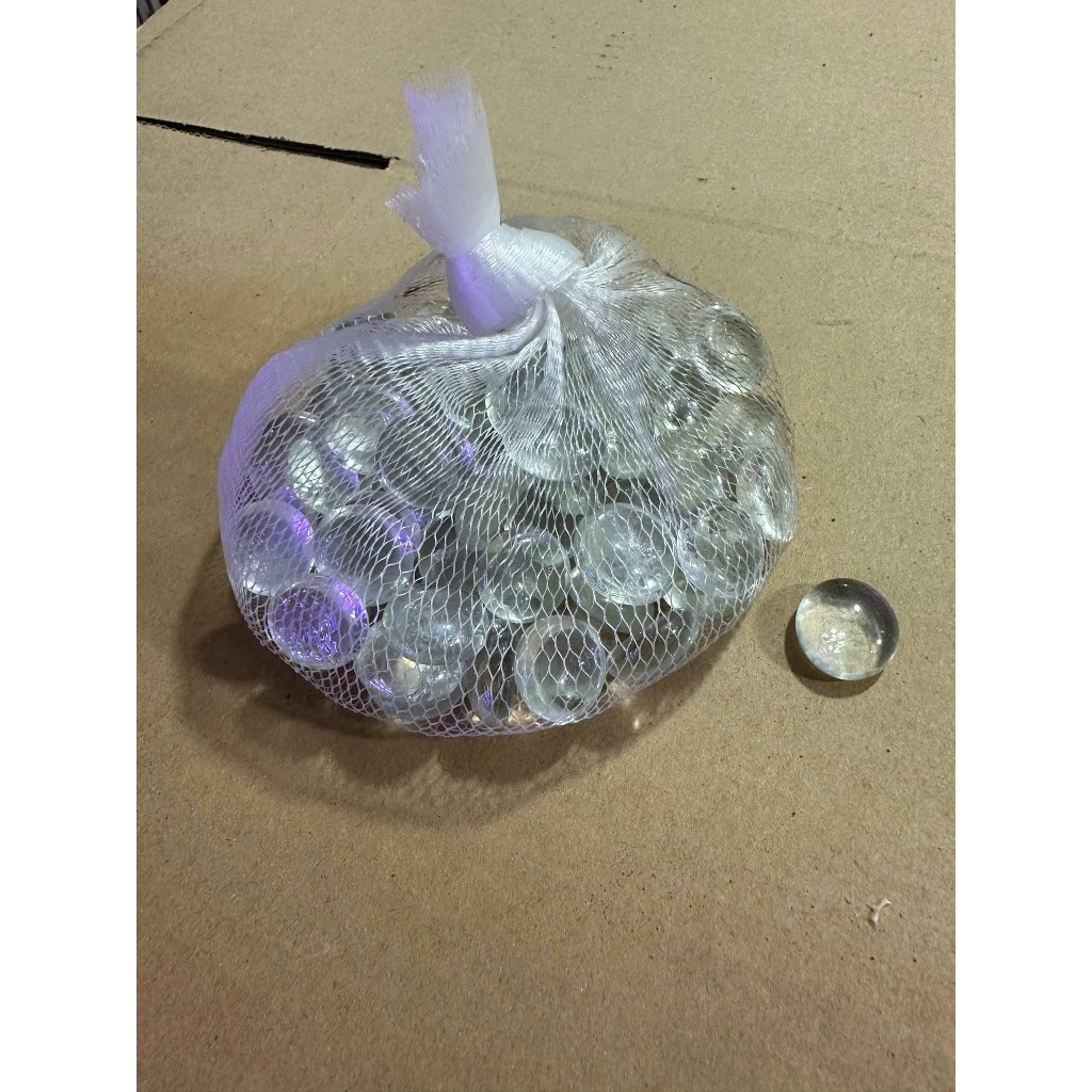 350g Sỏi Thuỷ Tinh Nhiều Loại Trang Trí Hồ Cá - Tiểu Cảnh Trang Trí Nhà Cửa [SỎI THUỶ TINH]