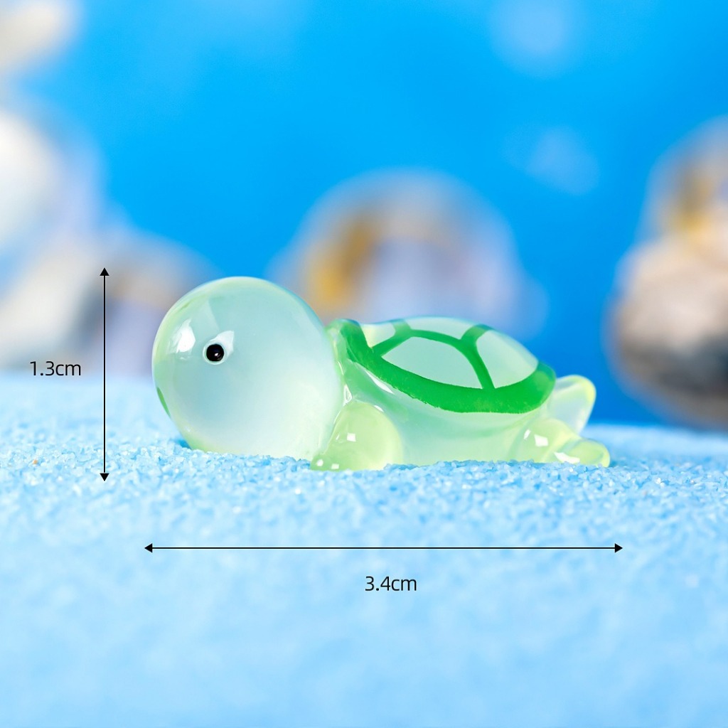 Rùa Dạ Quang TRONG SUỐT Trang Trí Hồ Cá, Bể Cá, Chậu Cây, Tiểu Cảnh Terrarium [RÙA DẠ QUANG]