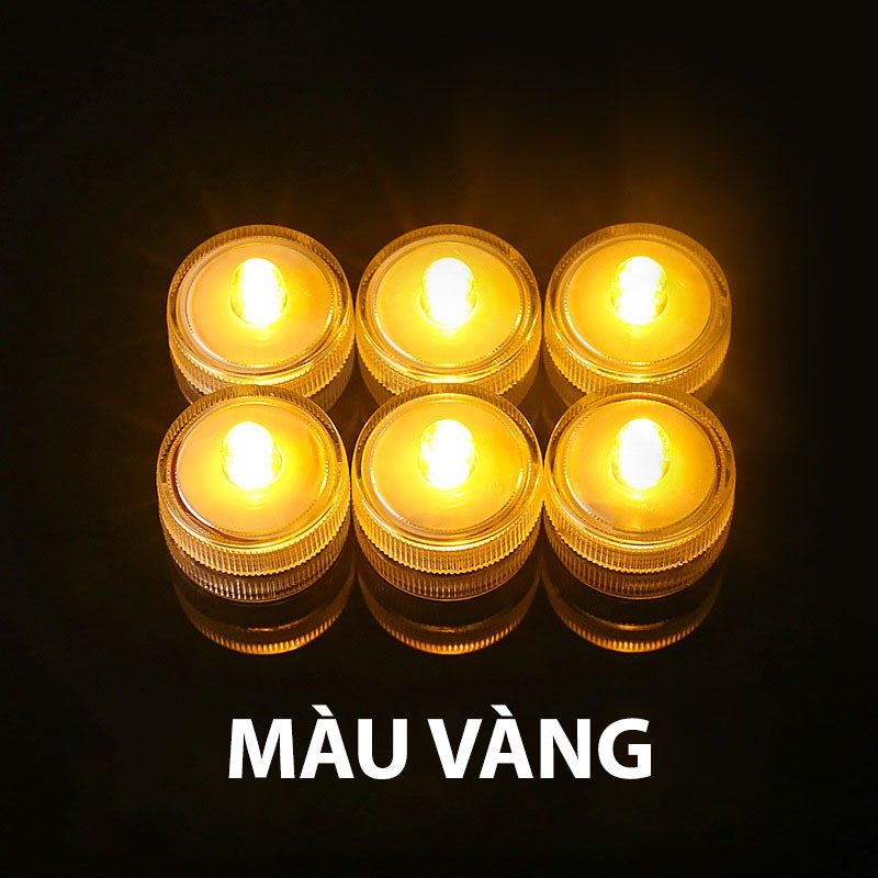 Đèn LED Mini Tròn Trang Trí Bể Cá, Hồ Cá Để Được Dưới Nước