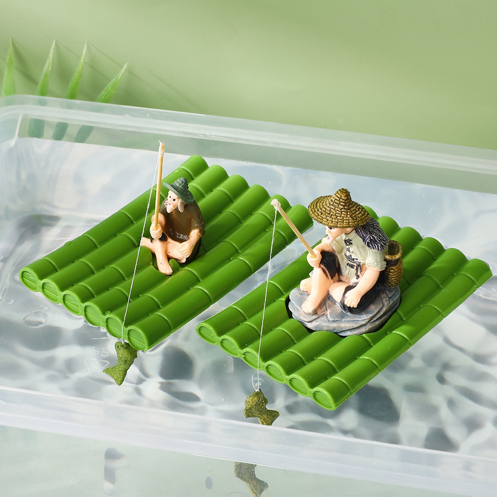 Tiểu Cảnh Ông Lão Già Câu Cá Trang Trí Hồ Cá, Bể Cá, Chậu Cây, Tiểu Cảnh Terrarium