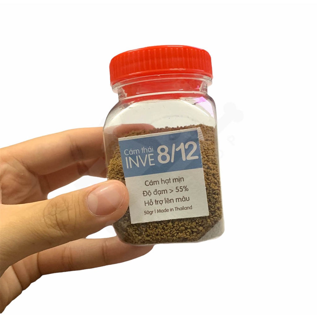 Thức Ăn Cá Cám Thái INVE 8/12 (0.8-1mm) Cho Cá Beta, Guppy, Vàng,… 50g
