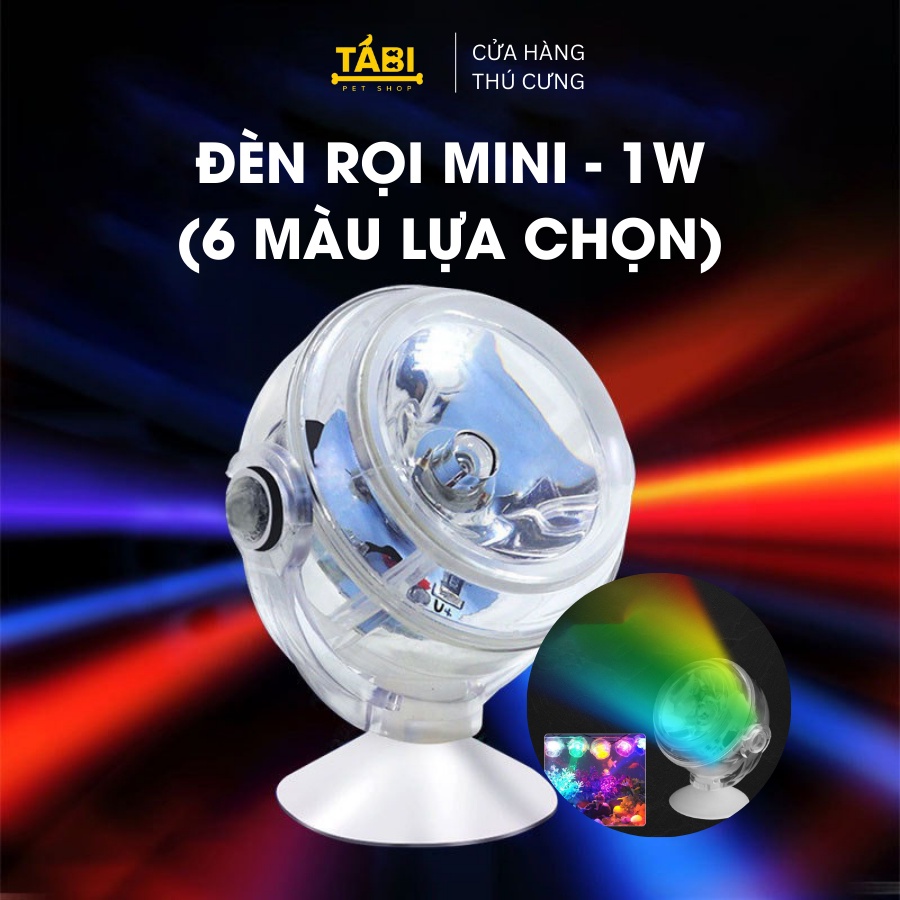 Đèn Rọi Hồ Cá Mini 1W Gắn Thành Bể Cá, Dây USB (1W)