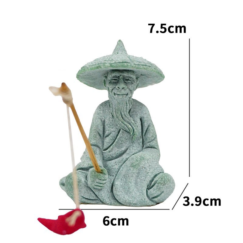 Tiểu Cảnh Ông Lão Già Câu Cá Trang Trí Hồ Cá, Bể Cá, Chậu Cây, Tiểu Cảnh Terrarium