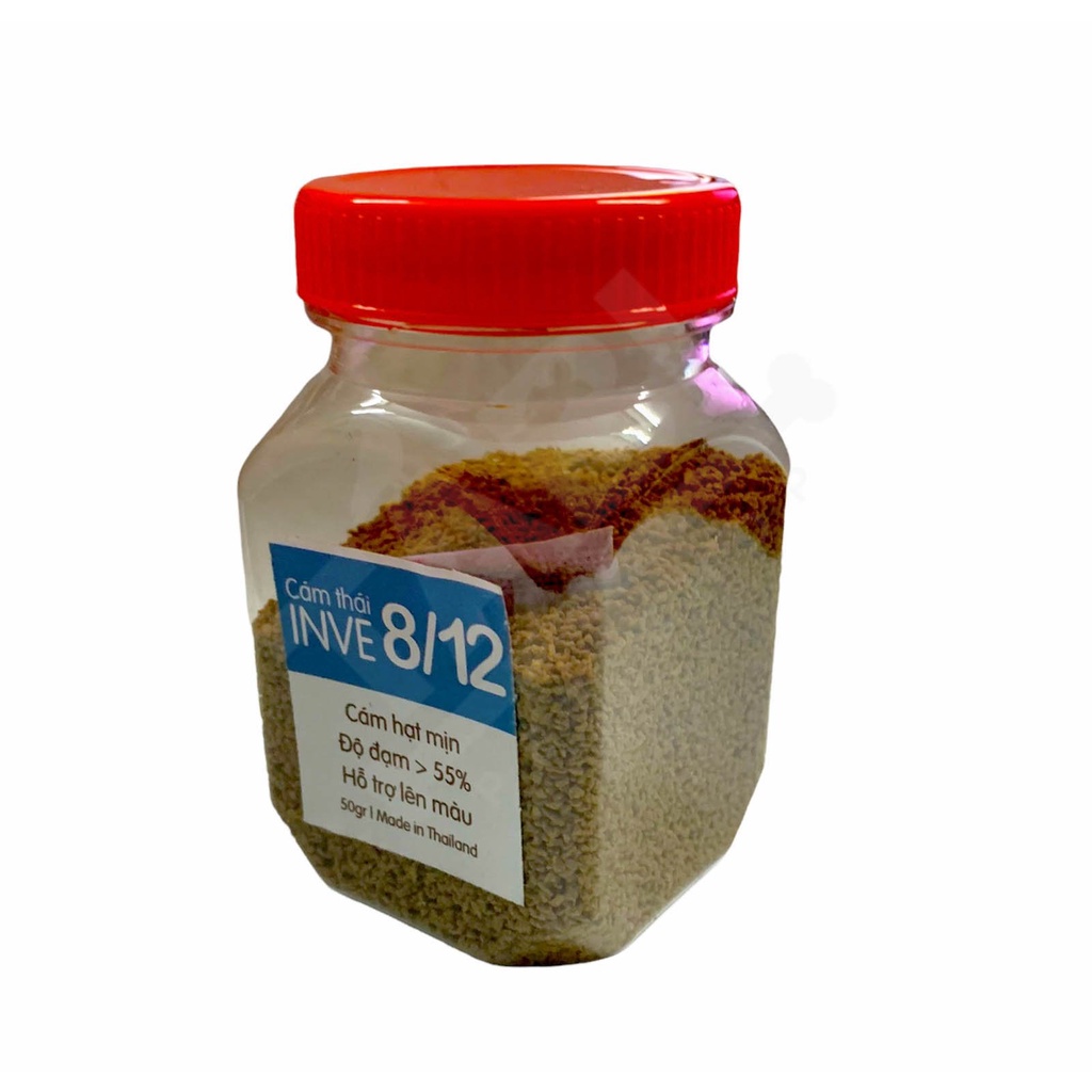 Thức Ăn Cá Cám Thái INVE 8/12 (0.8-1mm) Cho Cá Beta, Guppy, Vàng,… 50g